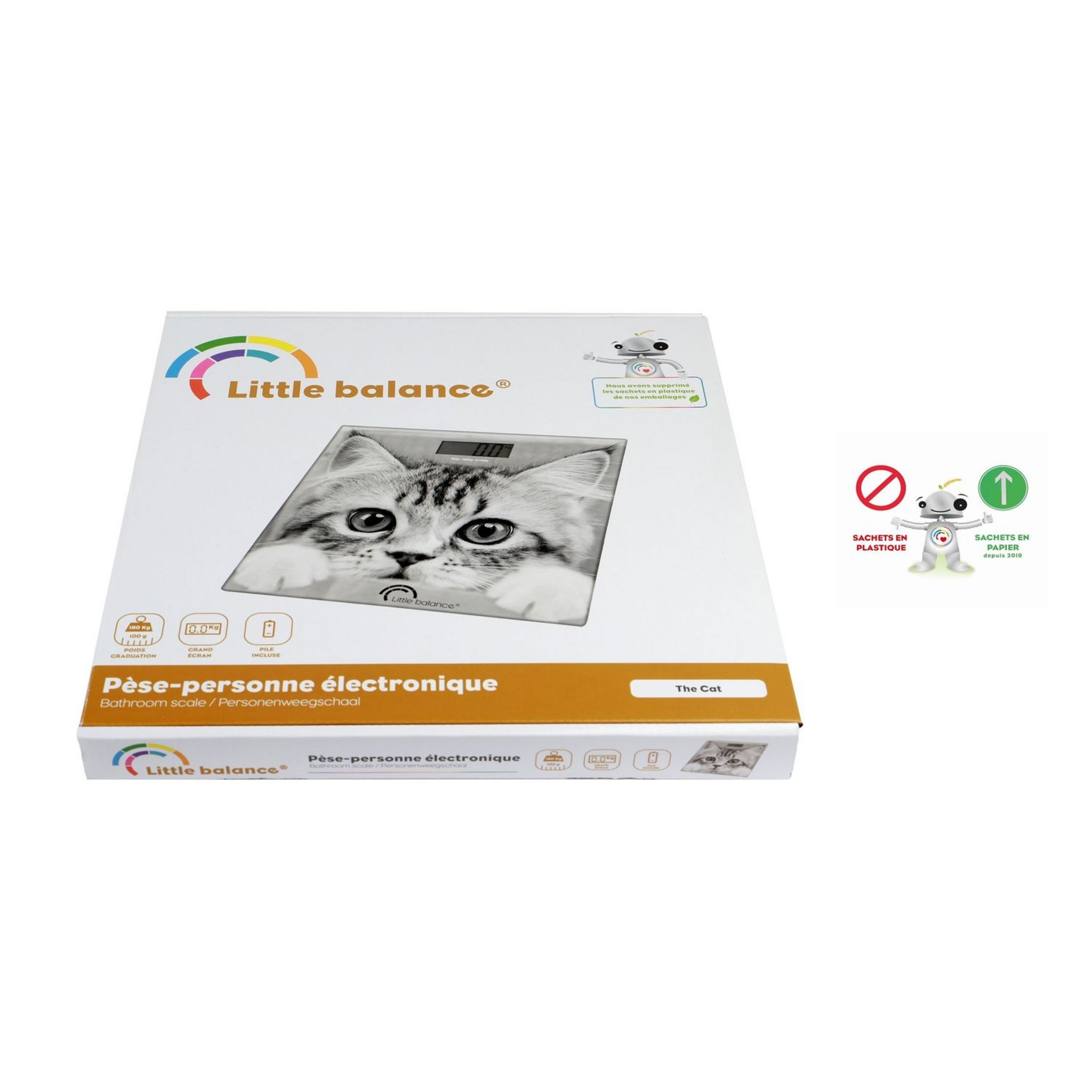 Voir la diapositive 4 : LITTLE BALANCE Pèse personne THECAT8335