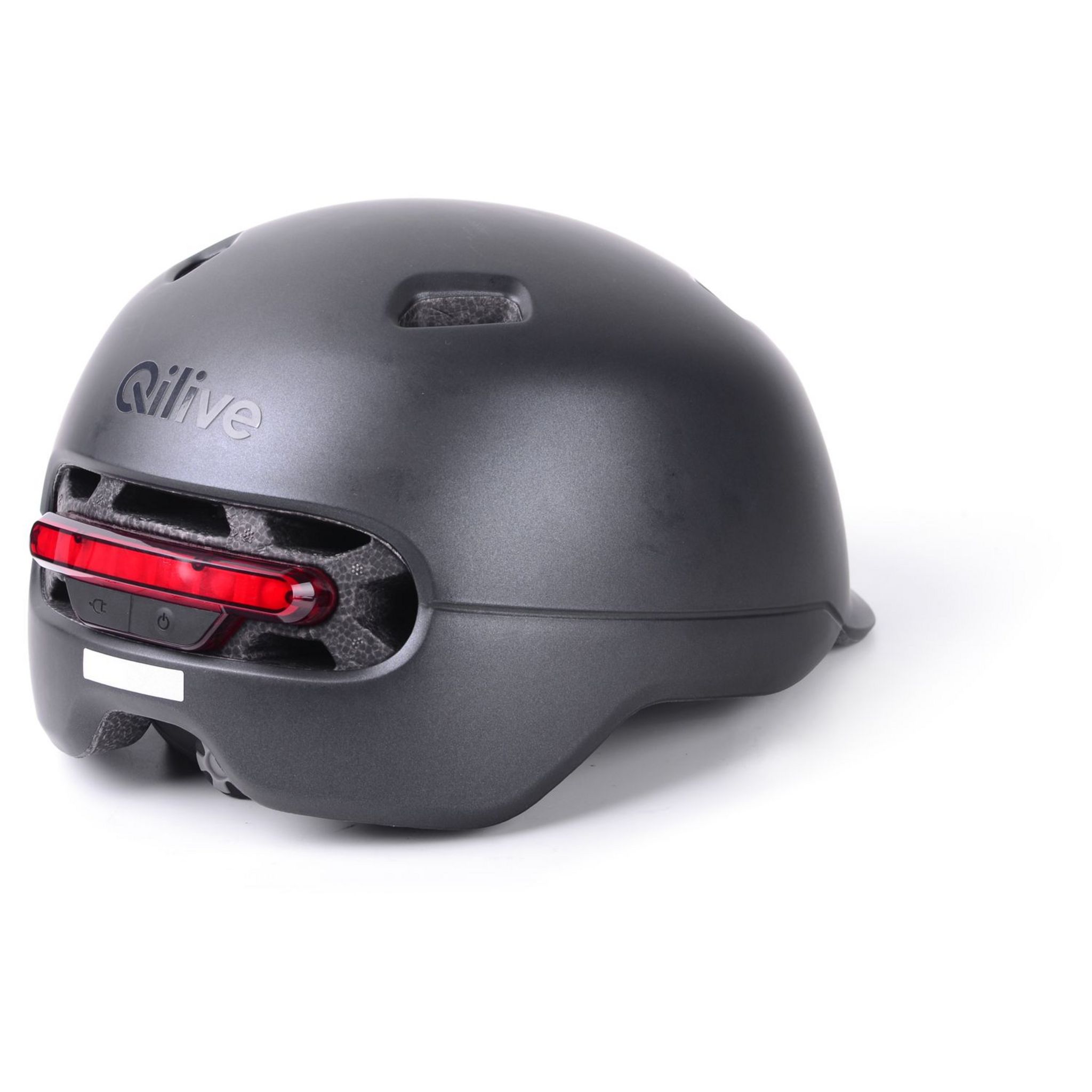 Voir la diapositive 4 : QILIVE Casque de protection S/M avec LED  - Noir