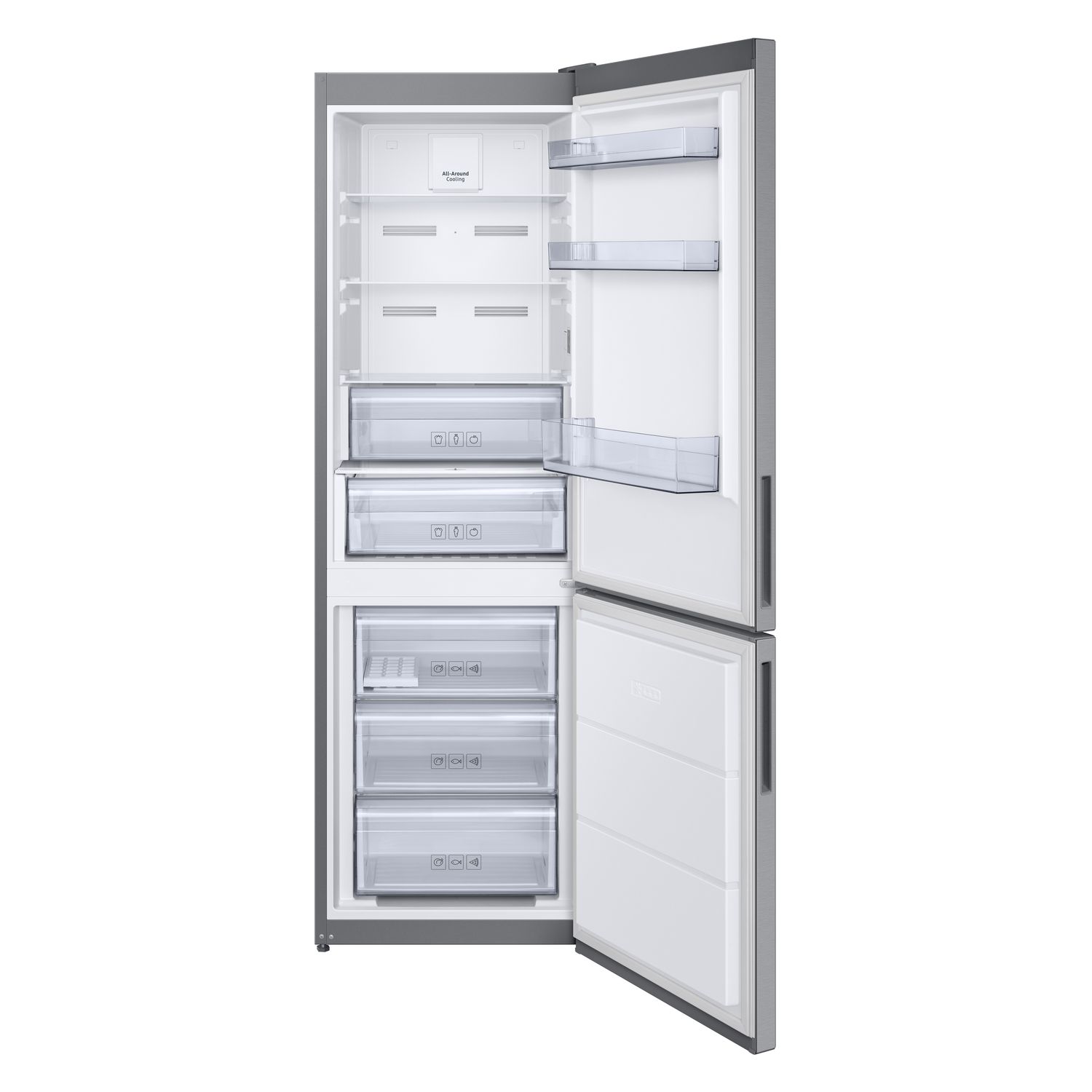 Voir la diapositive 3 : SAMSUNG Réfrigérateur combiné RB3VTS134SA, 328 L, Froid ventilé No frost