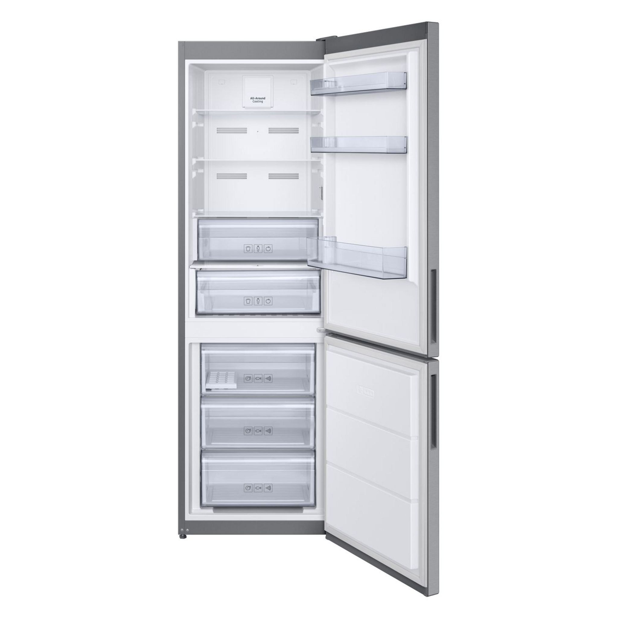 Voir la diapositive 3 : SAMSUNG Réfrigérateur combiné RB3VTS134SA, 328 L, Froid ventilé No frost