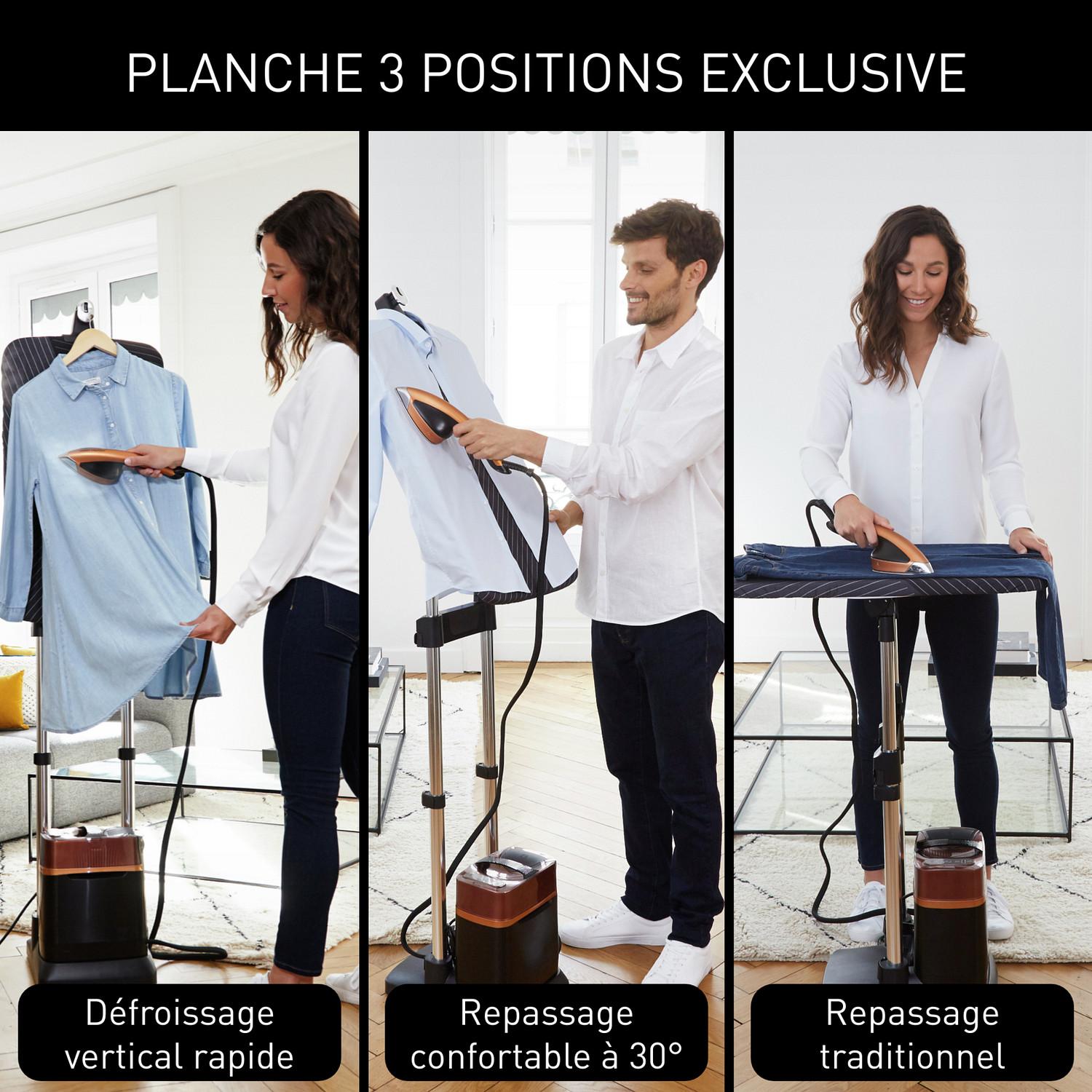 Voir la diapositive 2 : CALOR Défroisseur vertical QT2020C0 - Noir