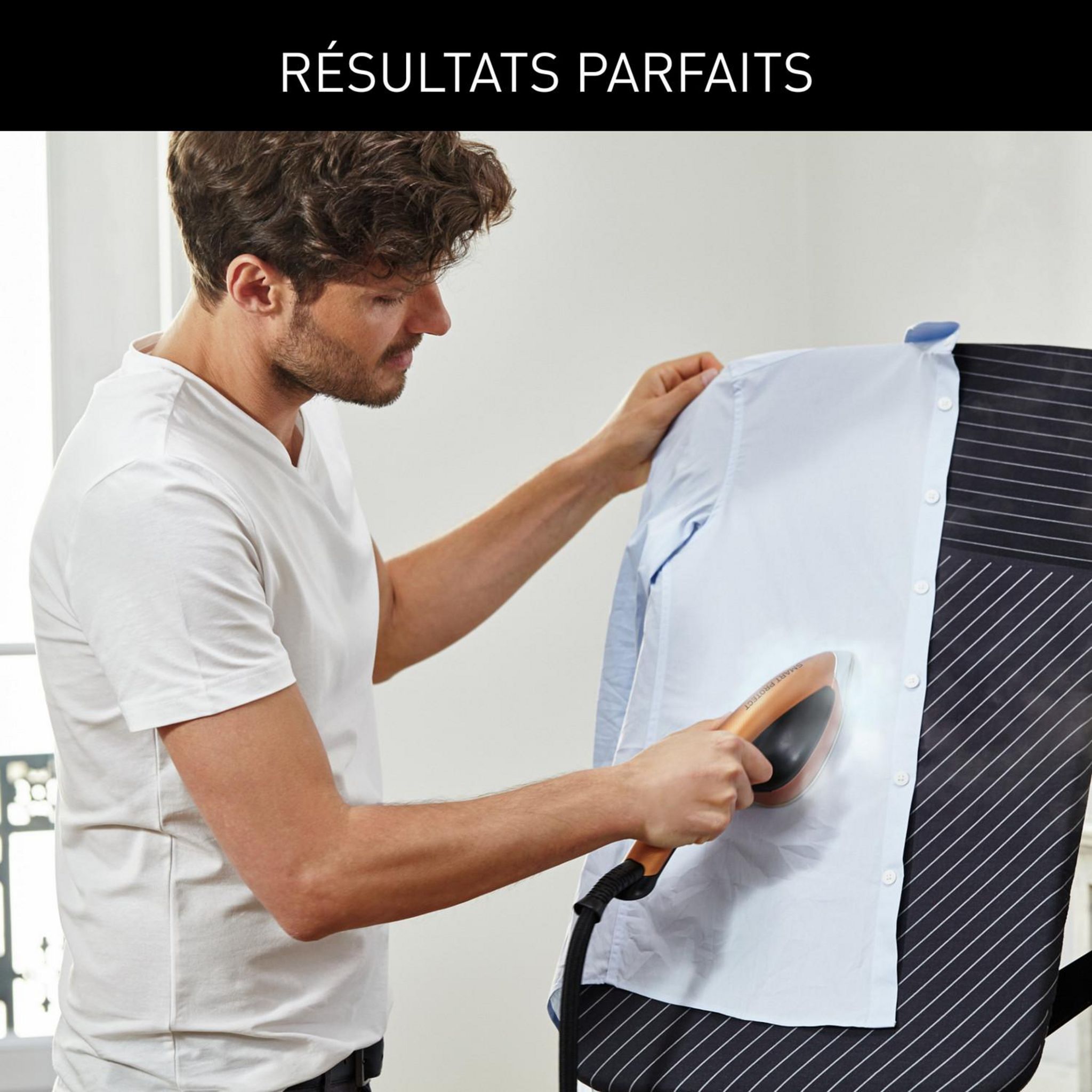 Voir la diapositive 5 : CALOR Défroisseur vertical QT2020C0 - Noir