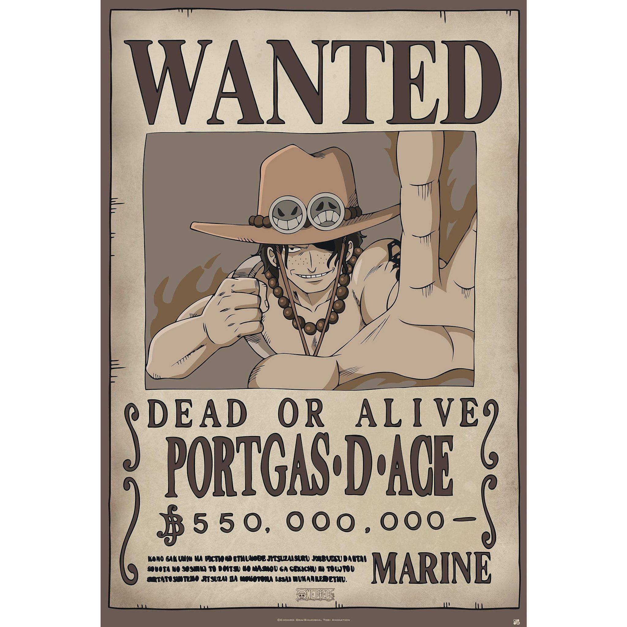 Poster Maxi One Piece Wanted Ace