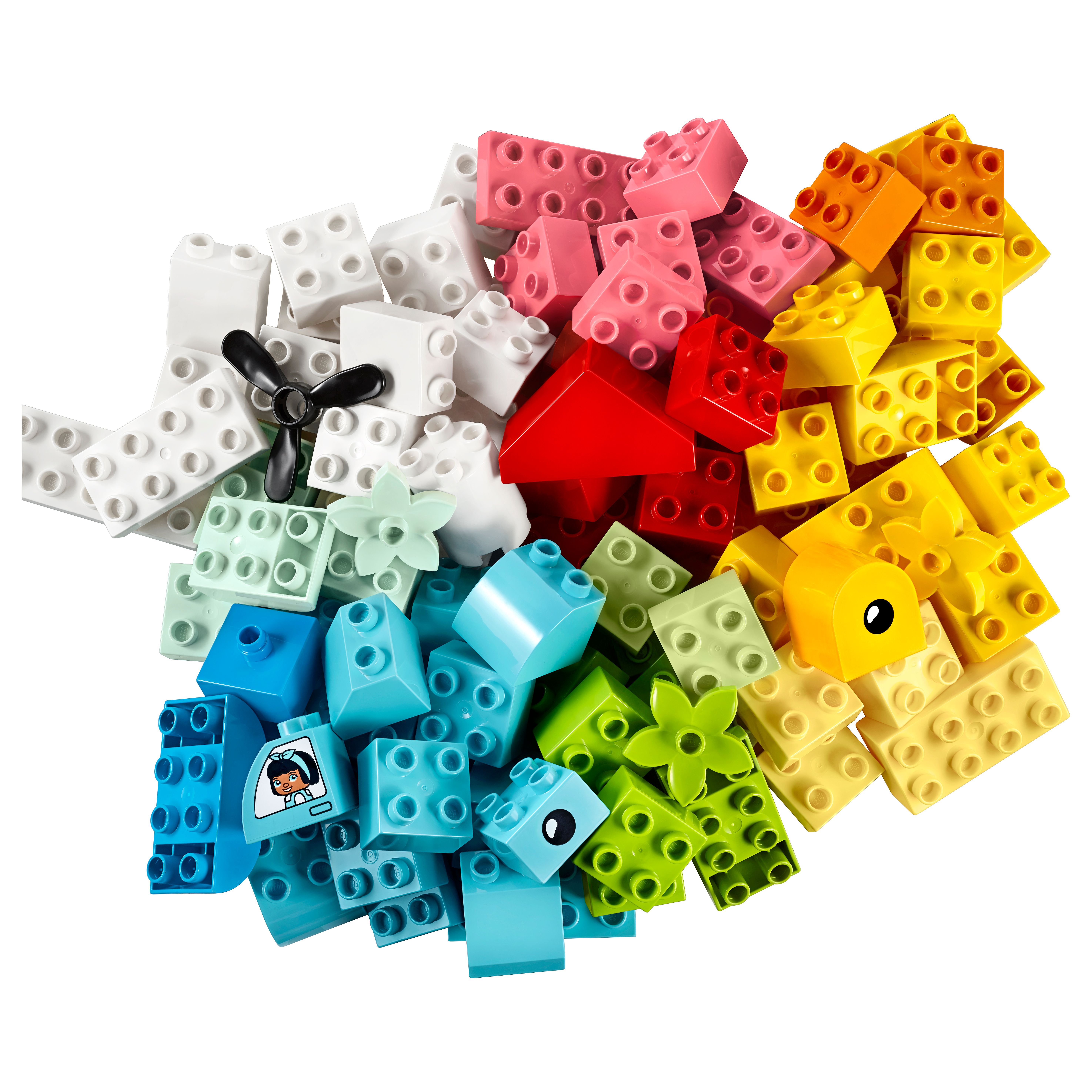 Voir la diapositive 2 : LEGO LEGO DUPLO Classic 10909 La Boîte Cœur, Jouet Enfants 1,5 Ans, Jeu Éducatif, avec Briques