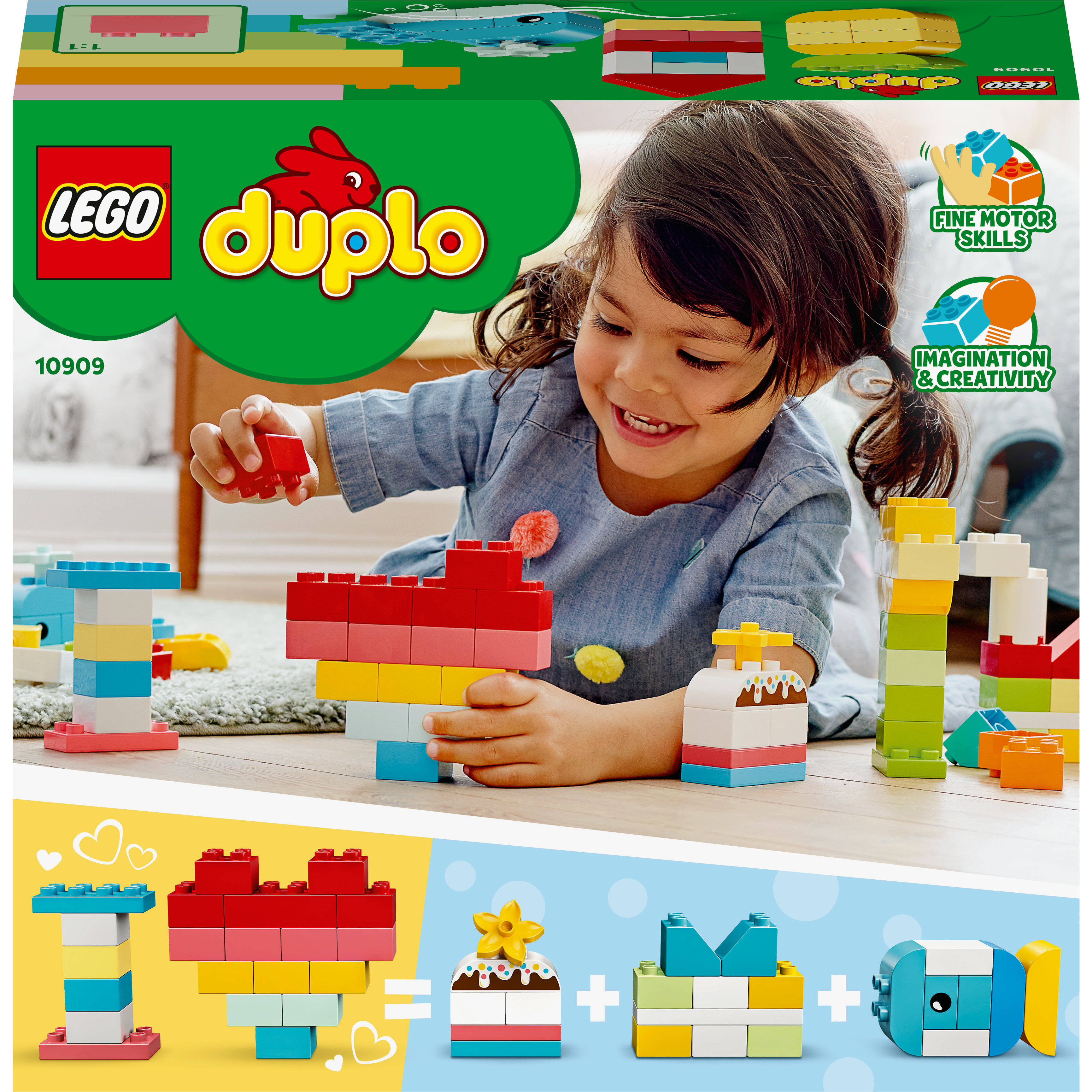 Voir la diapositive 8 : LEGO LEGO DUPLO Classic 10909 La Boîte Cœur, Jouet Enfants 1,5 Ans, Jeu Éducatif, avec Briques