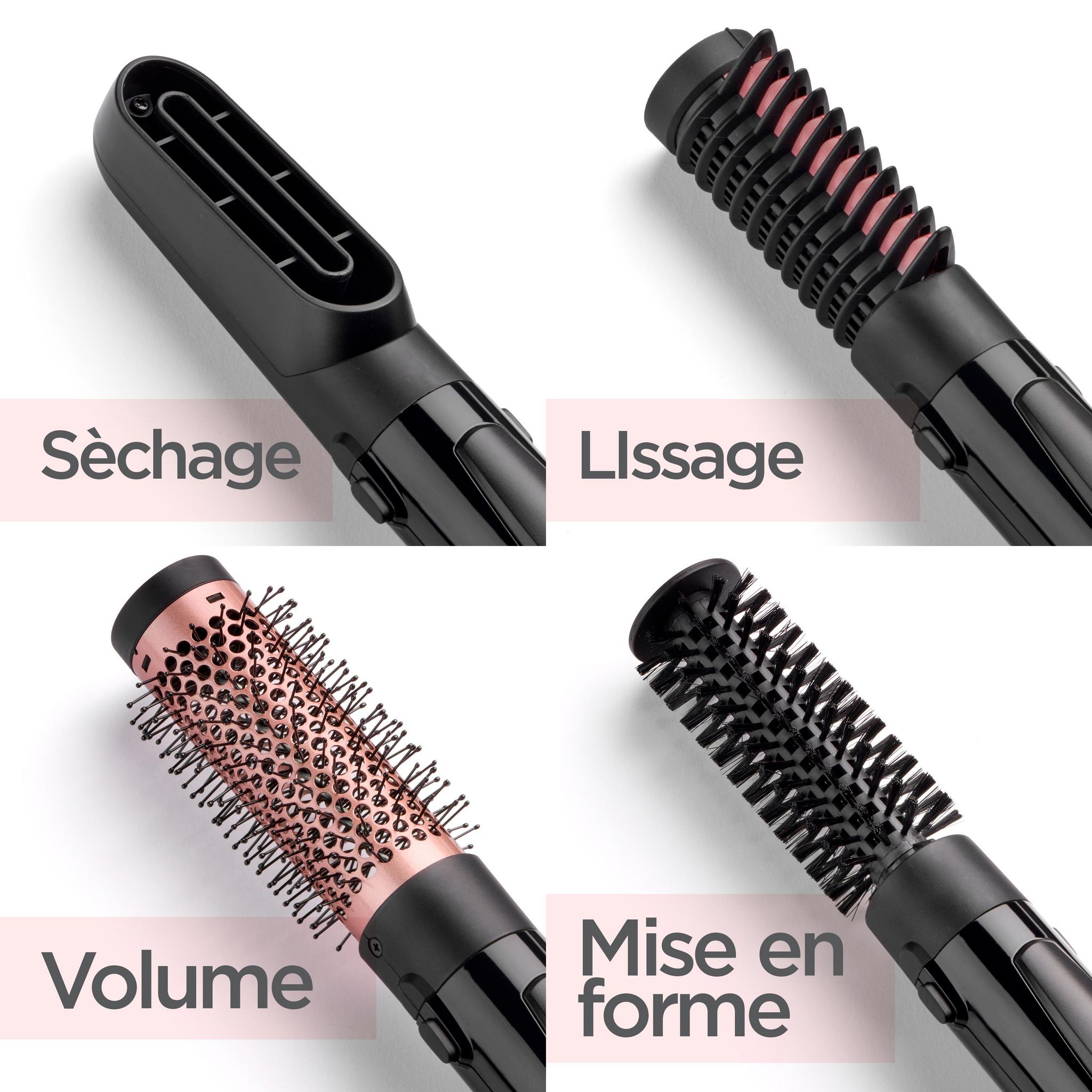 Voir la diapositive 3 : BABYLISS Brosse soufflante multistyle AS126E - Noir