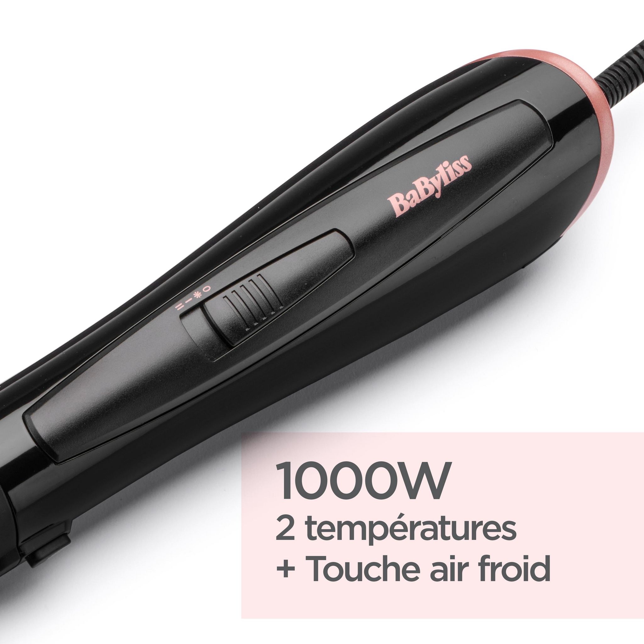 Voir la diapositive 8 : BABYLISS Brosse soufflante multistyle AS126E - Noir