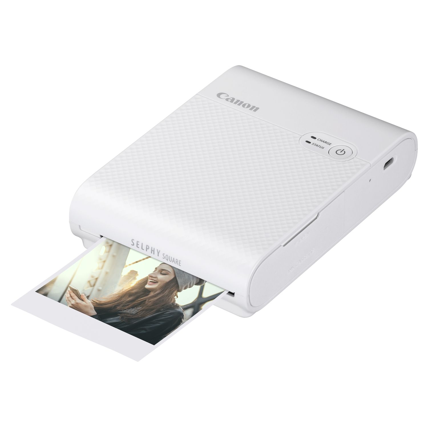 Voir la diapositive 2 : CANON Imprimante photo portable Selphy Square QX10 Blanche