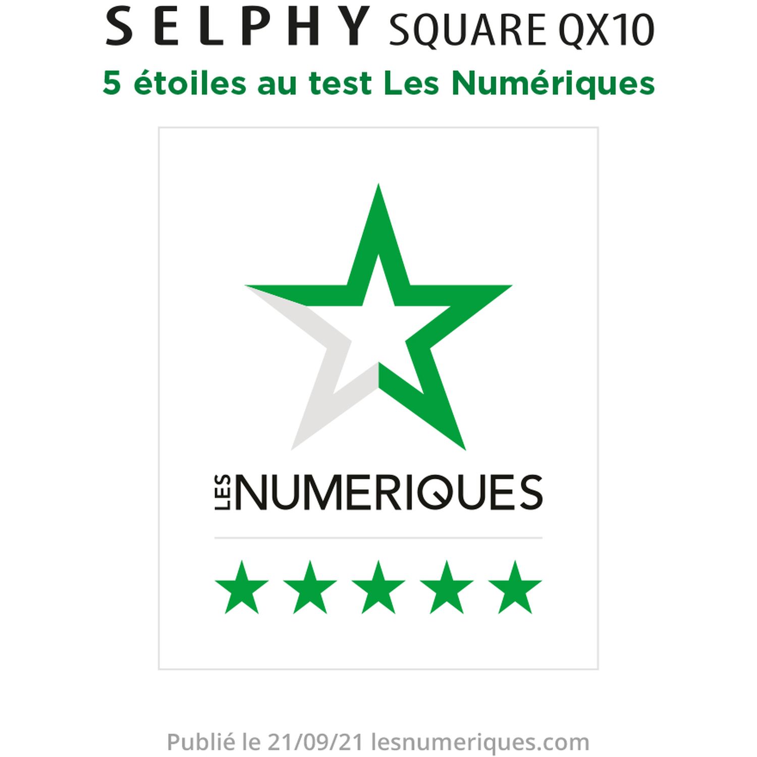 Voir la diapositive 4 : CANON Imprimante photo portable Selphy Square QX10 Blanche