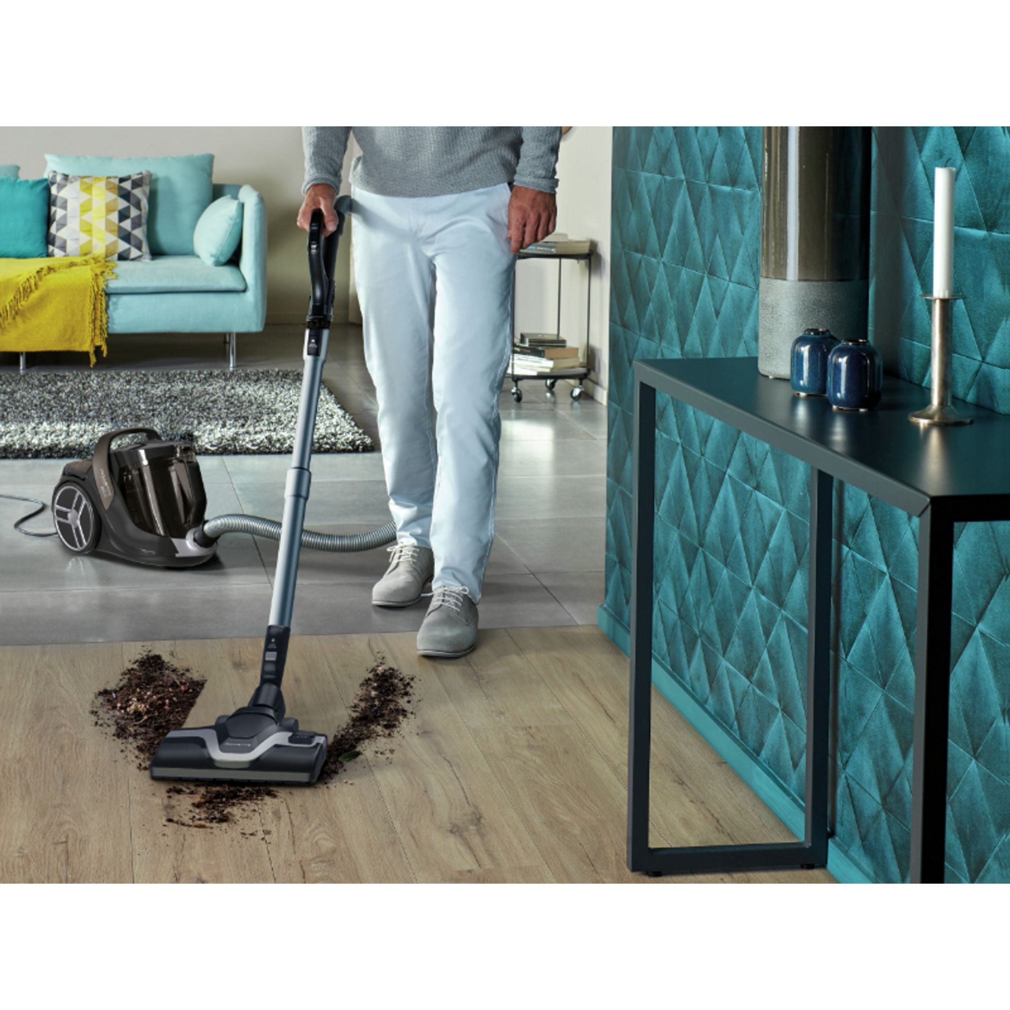 Voir la diapositive 8 : ROWENTA Aspirateur traîneau sans sac Silence Force Cyclonic RO7260 - Gris