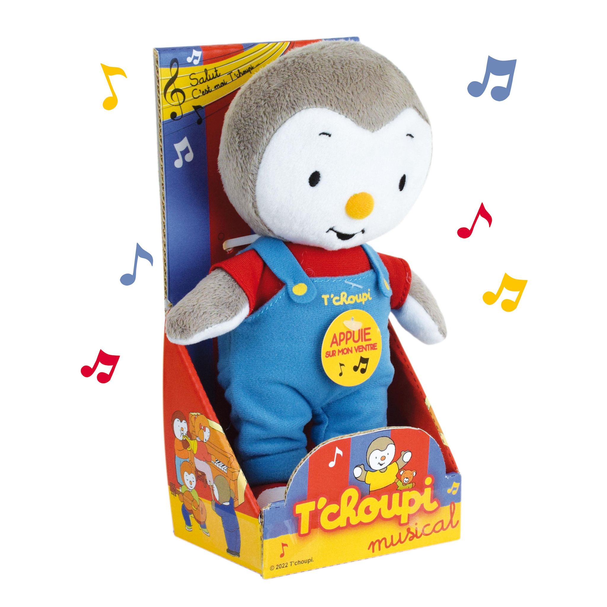 Peluche musicale Tchoupi 20cm