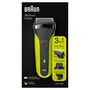 Voir la diapositive 2 : BRAUN Rasoir Électrique 3-En-1 Series&nbsp;3 Shave&Style 3300BT - Noir et Vert