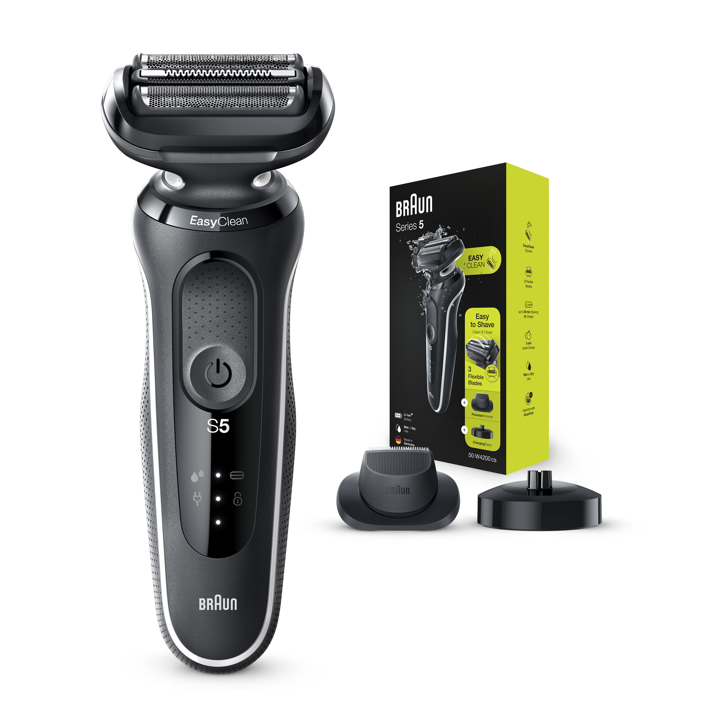 Voir la diapositive 18 : BRAUN Rasoir électrique S550W4200CS - Noir
