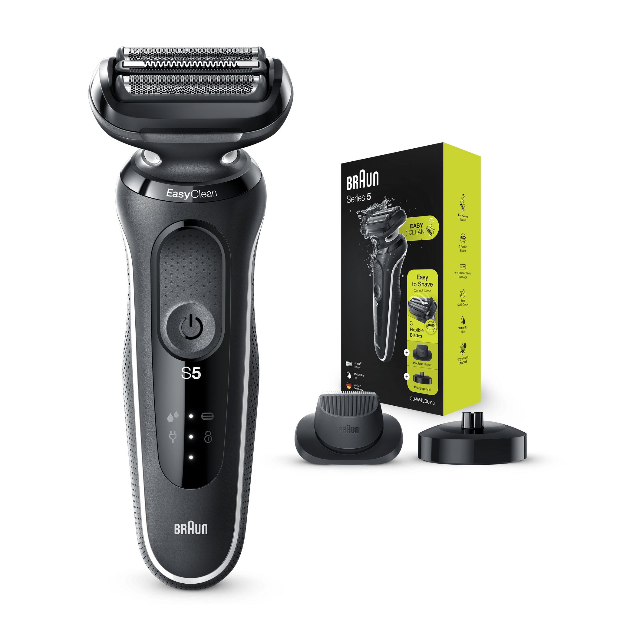 Voir la diapositive 6 : BRAUN Rasoir électrique S550W4200CS - Noir