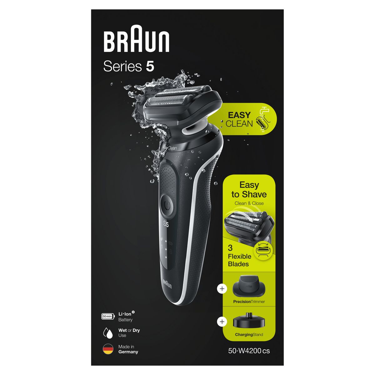 BRAUN Rasoir électrique S550W4200CS - Noir