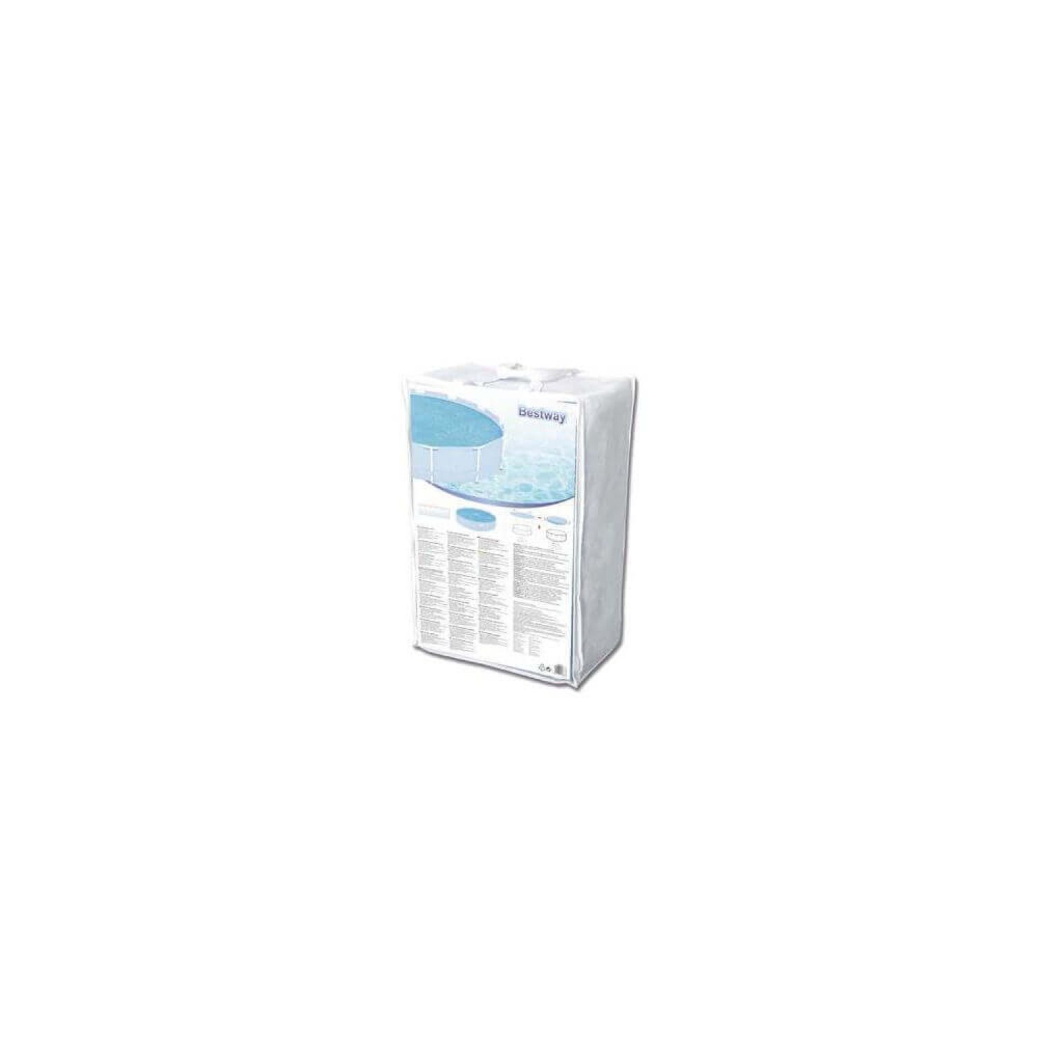 Voir la diapositive 2 : BESTWAY Bâche solaire pour piscine hors sol ronde diamètre 366 cm