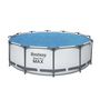 Voir la diapositive 3 : BESTWAY Bâche solaire pour piscine hors sol ronde diamètre 366 cm