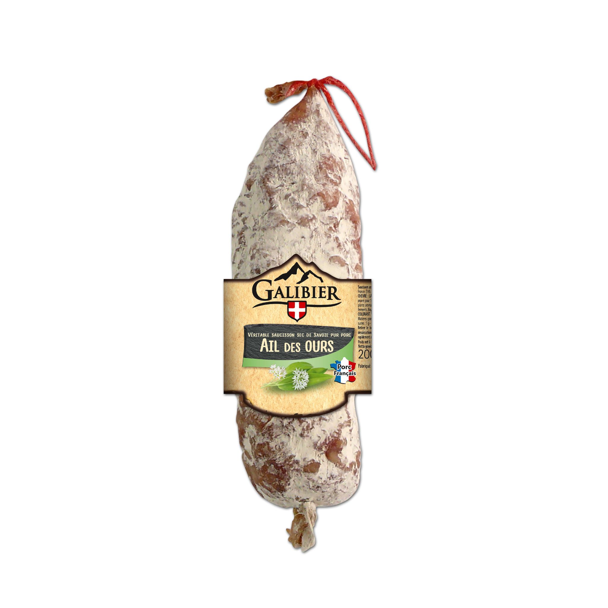 GALIBIER Saucisson sec à l'ail des ours 200g