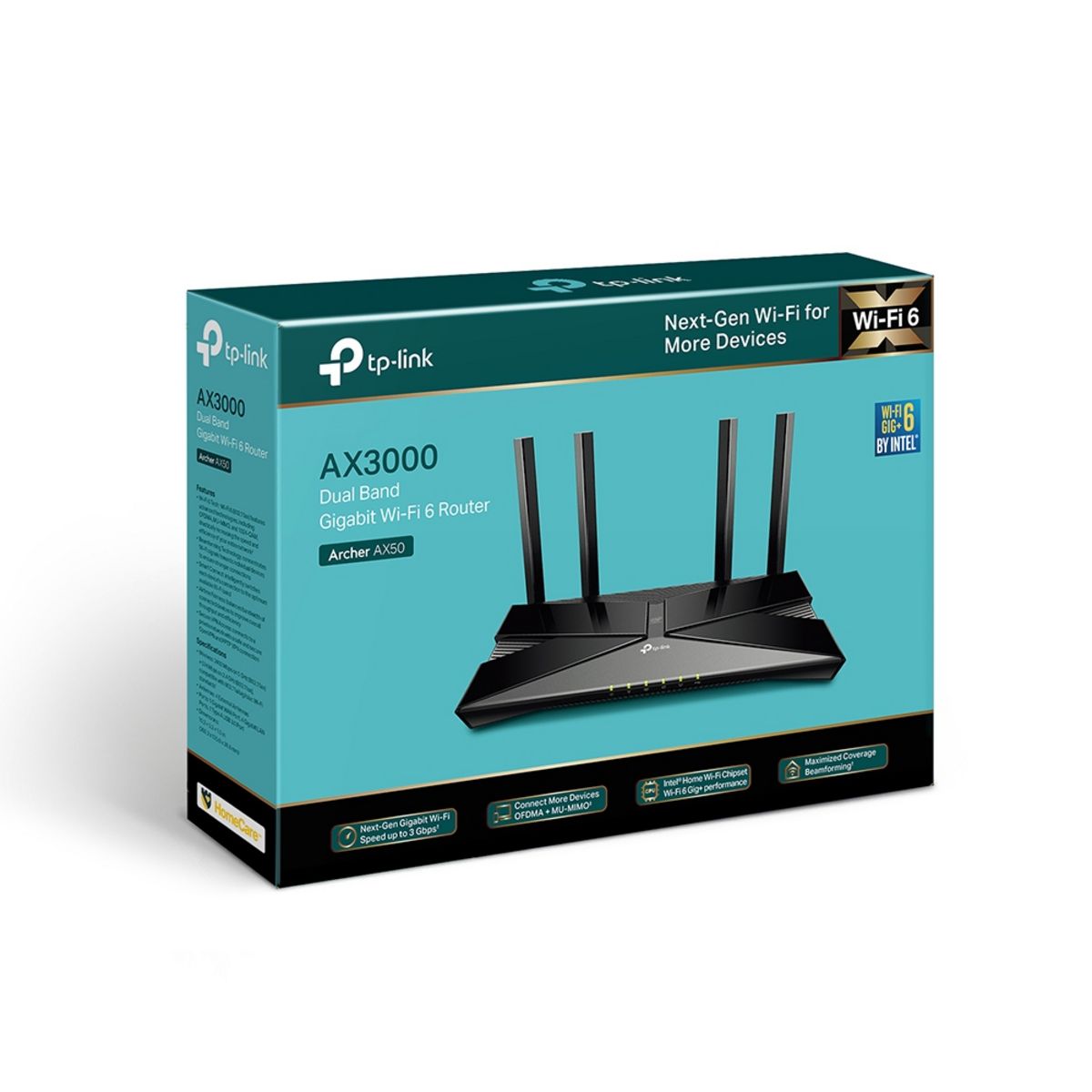 TP-LINK Modem AX50WIFI6 AX3000 Noir