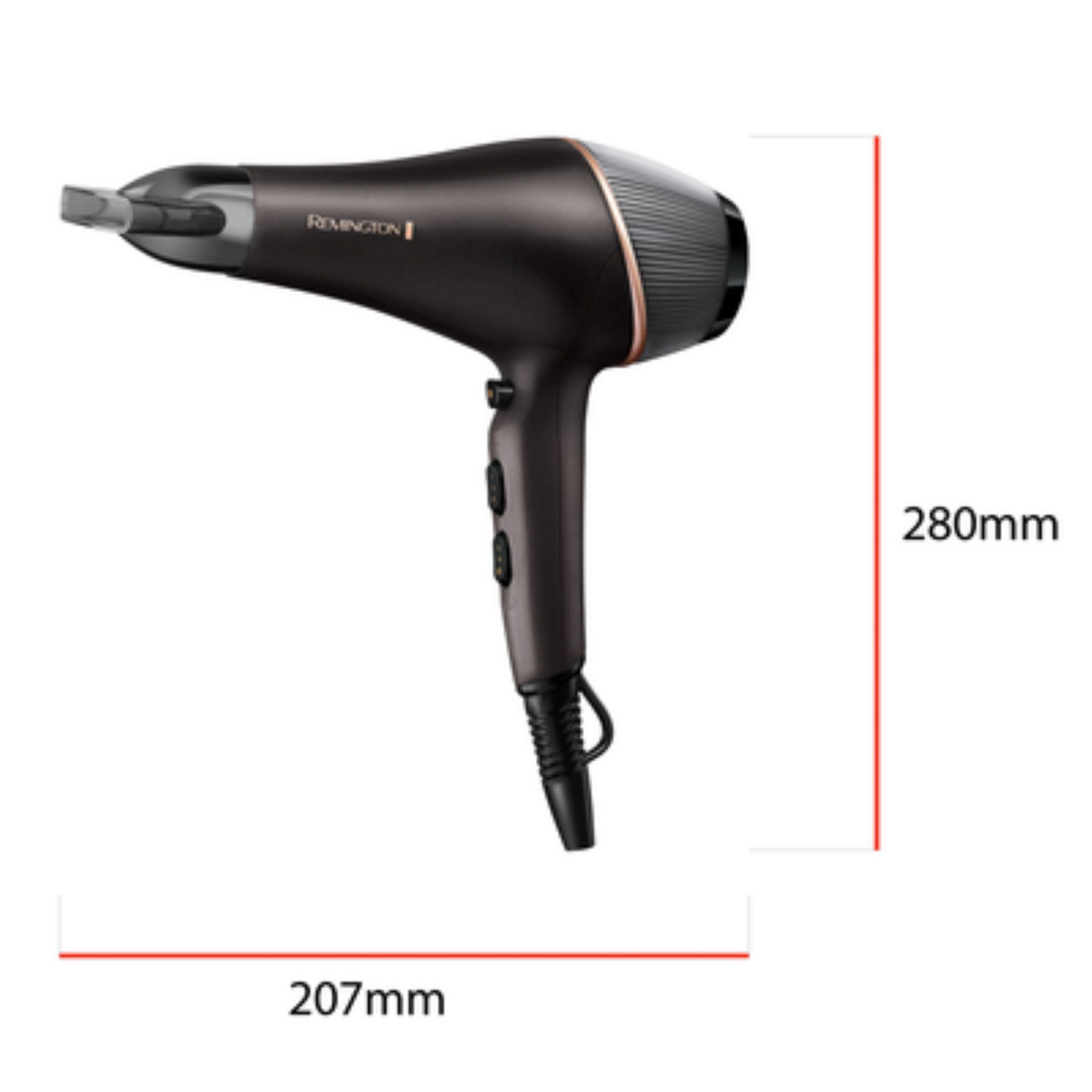 Voir la diapositive 3 : REMINGTON Sèche cheveux avec diffuseur AC5700 - Noir