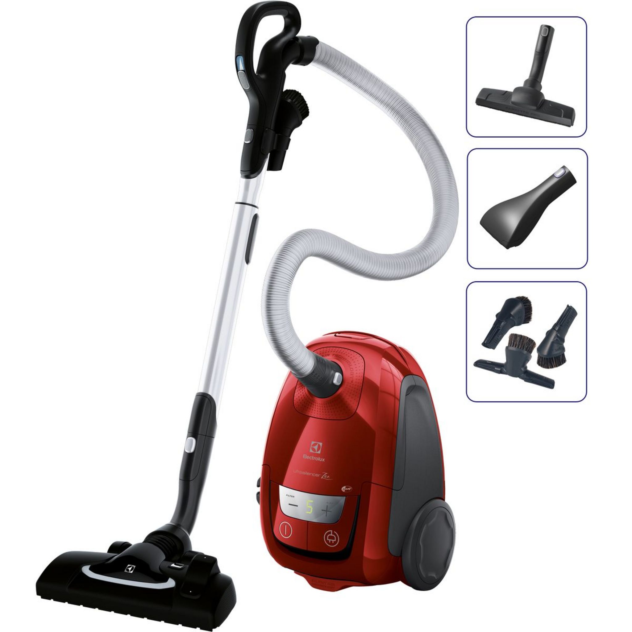 Voir la diapositive 2 : ELECTROLUX Aspirateur traîneau avec sac EUS8ANIMAL - Rouge