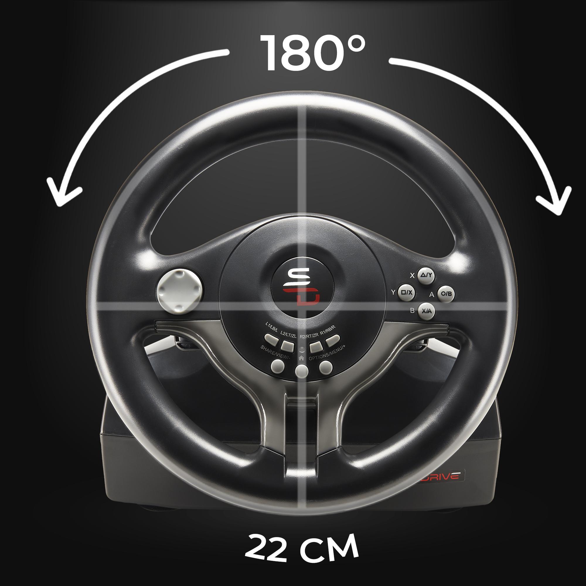 Voir la diapositive 3 : SUBSONIC Volant et pédalier de course SV200 multi-plateforme