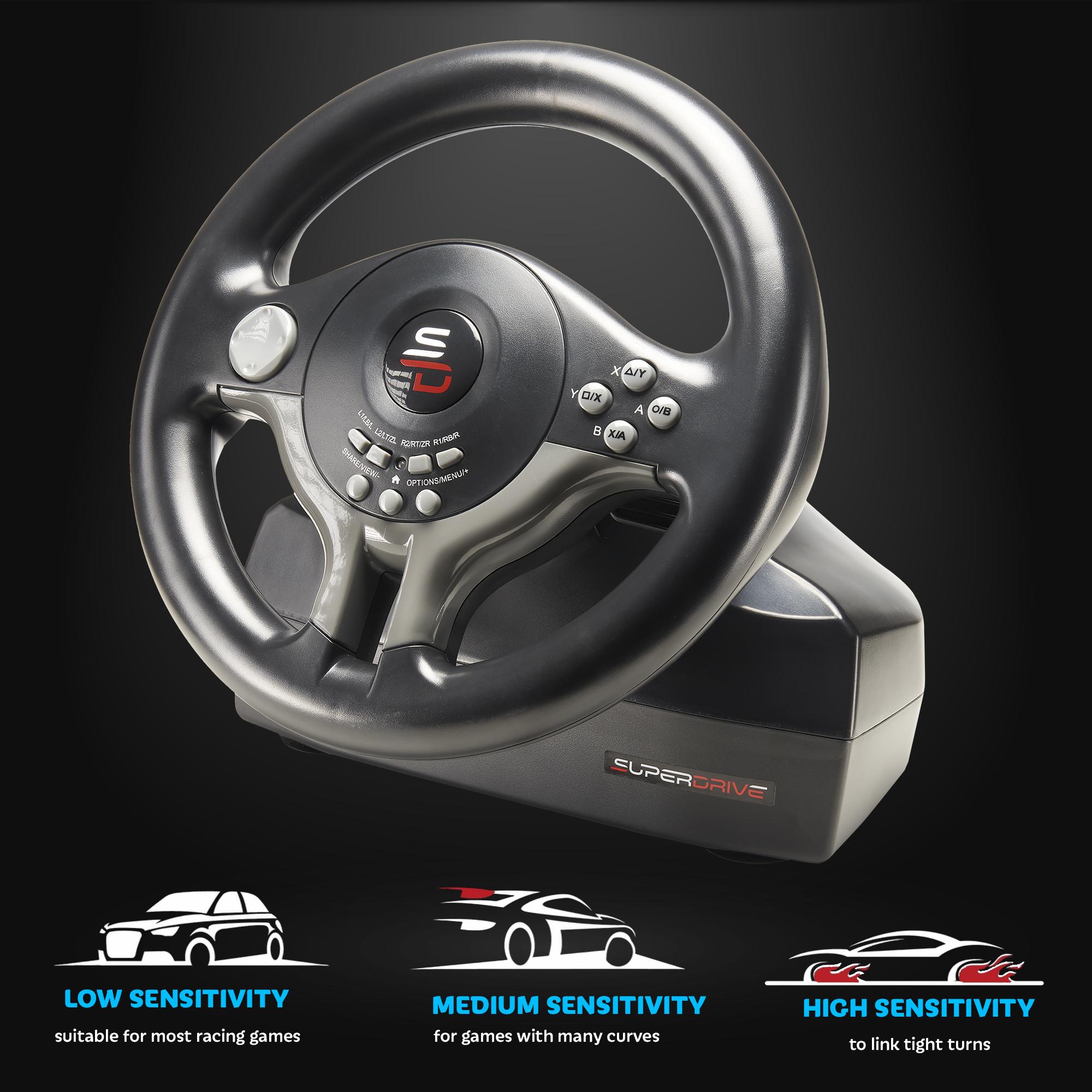 Voir la diapositive 4 : SUBSONIC Volant et pédalier de course SV200 multi-plateforme