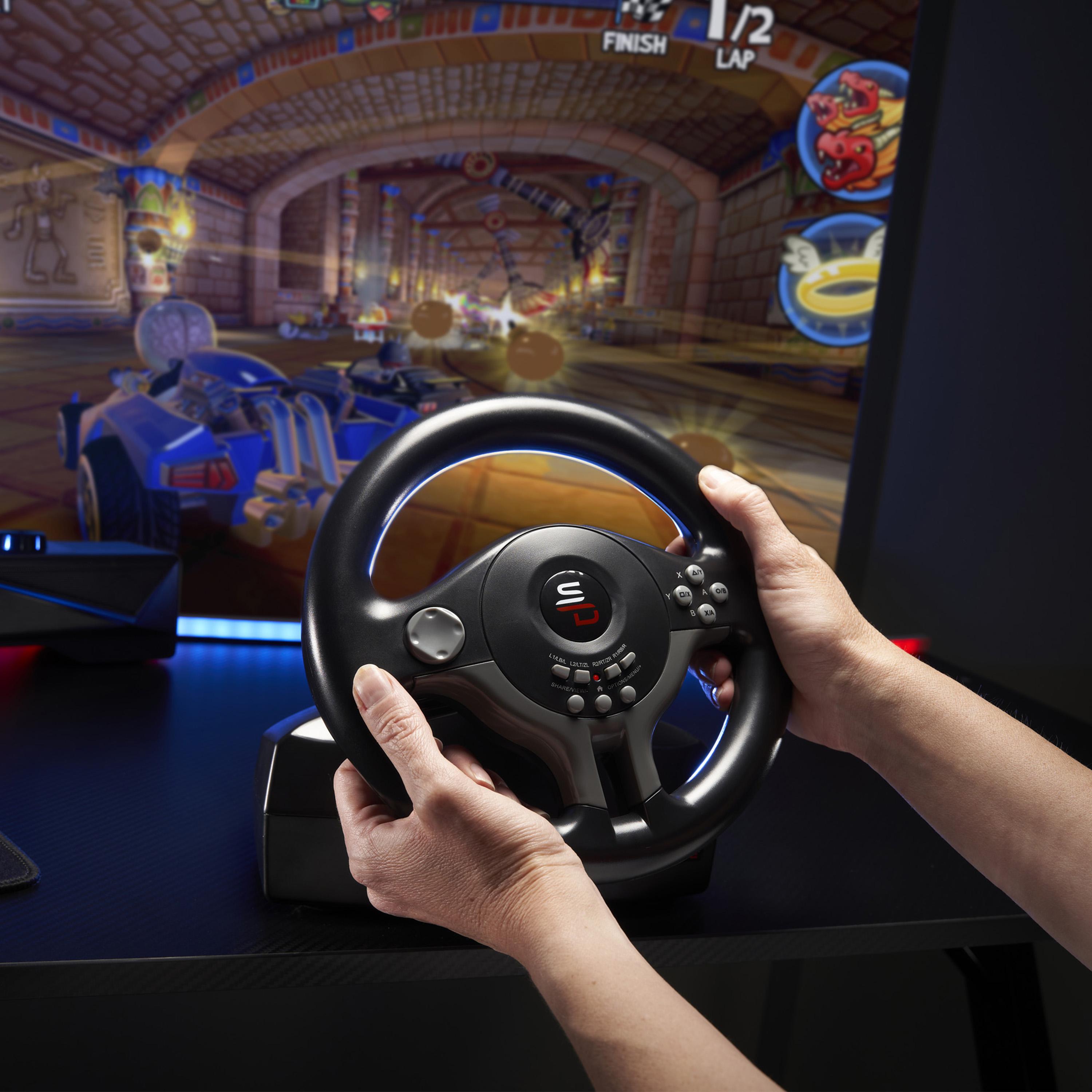 Voir la diapositive 8 : SUBSONIC Volant et pédalier de course SV200 multi-plateforme