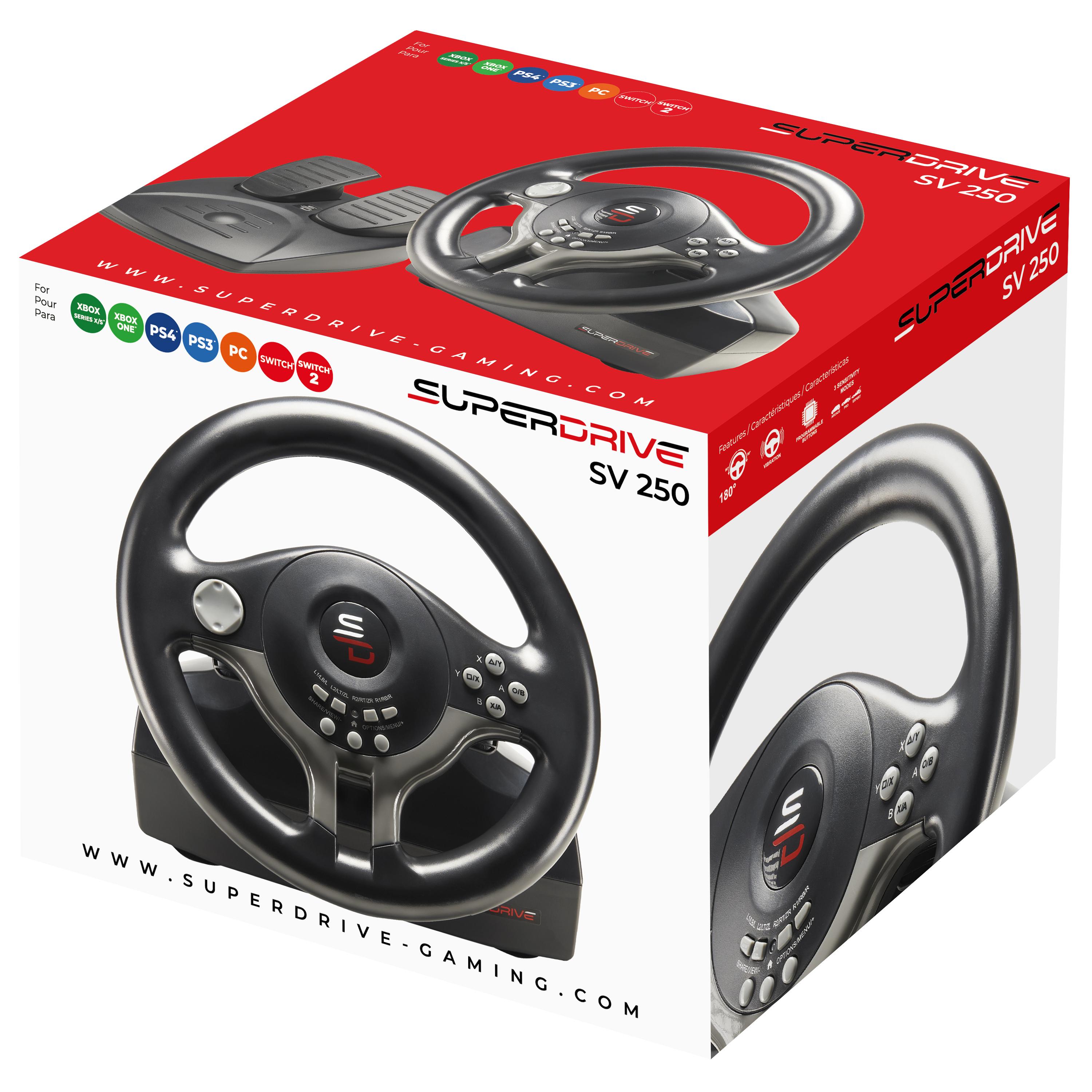 Voir la diapositive 9 : SUBSONIC Volant et pédalier de course SV200 multi-plateforme