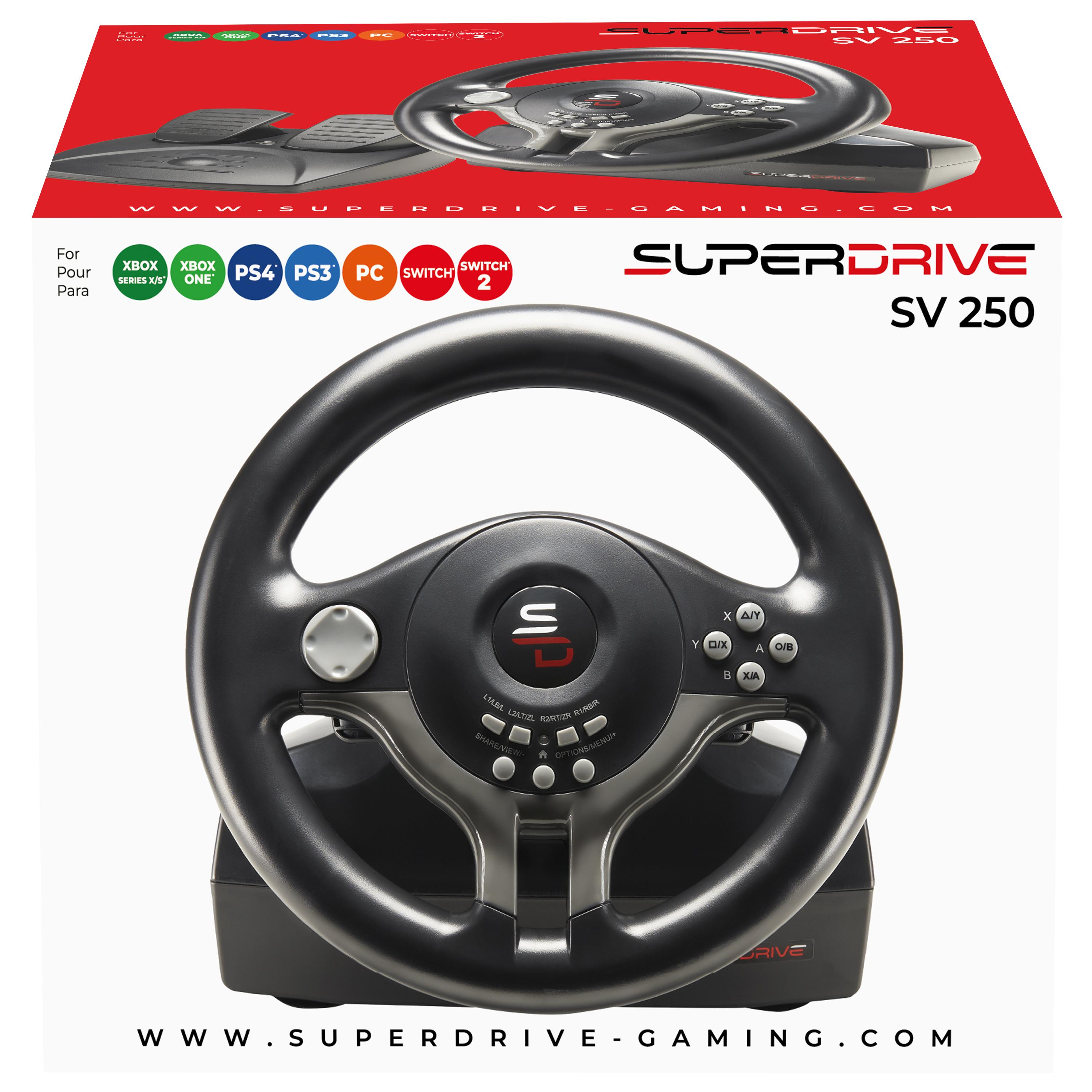 Voir la diapositive 11 : SUBSONIC Volant et pédalier de course SV200 multi-plateforme