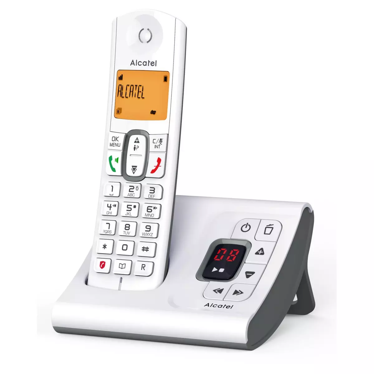 ALCATEL Téléphone sans fil - F630 Voice Solo - Répondeur - Gris