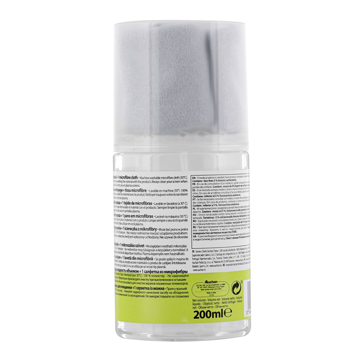 Voir la diapositive 2 : SELECLINE Spray nettoyant écrans 200ml 