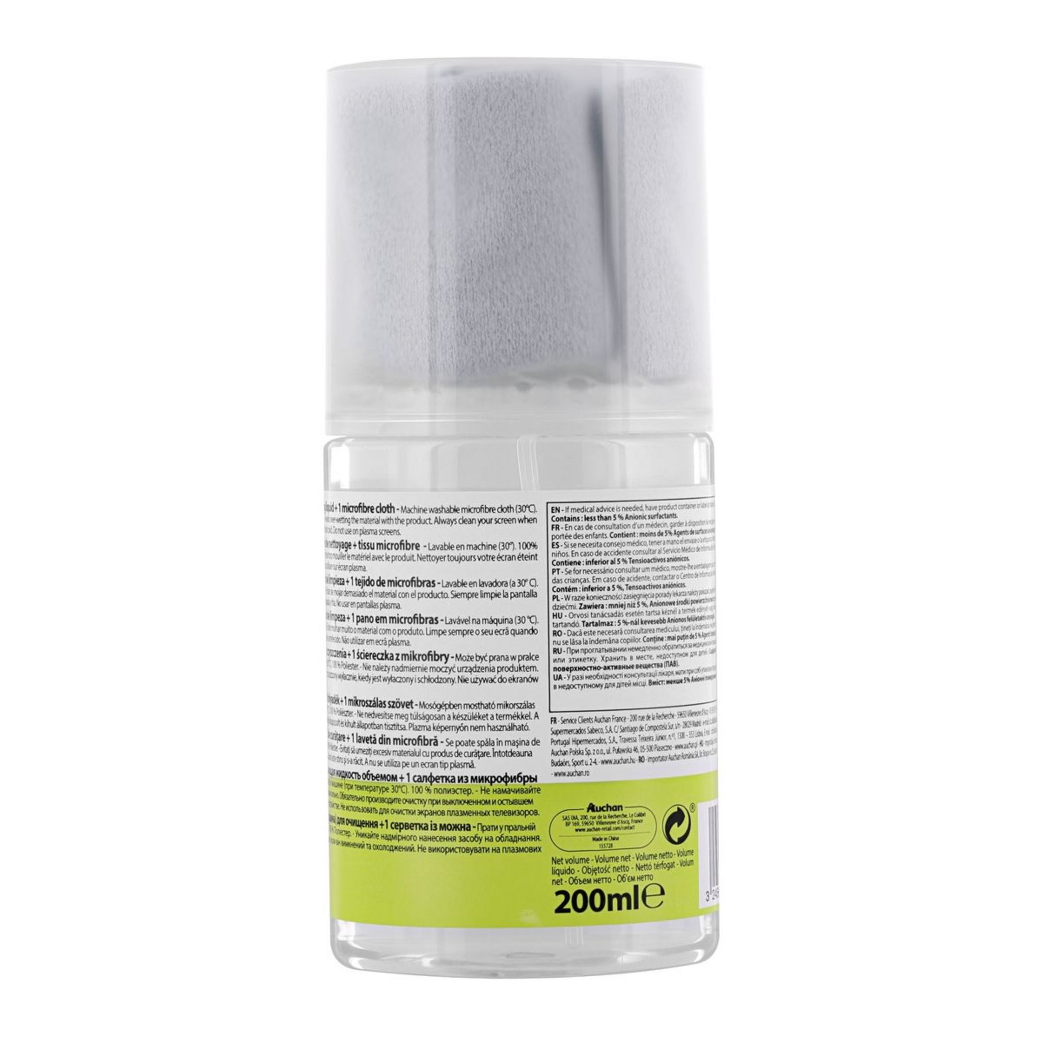 Voir la diapositive 2 : SELECLINE Spray nettoyant écrans 200ml 