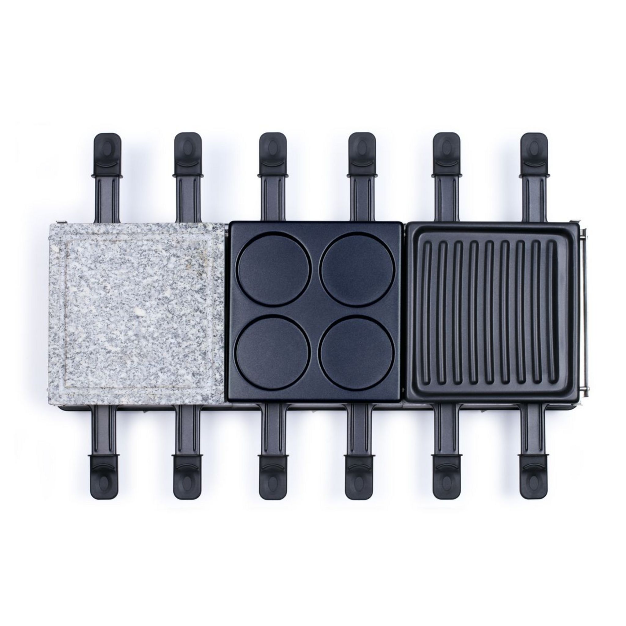 Voir la diapositive 2 : LIVOO Appareil à raclette / fondue 12 personnes DOC234 - Noir