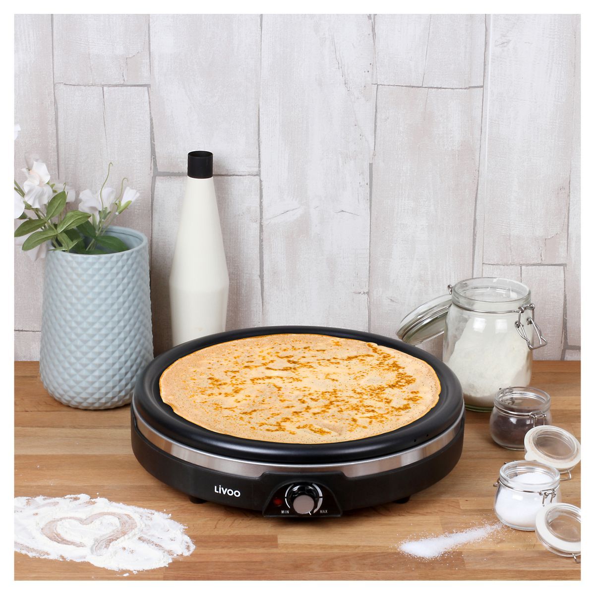 LIVOO Crêpière XXL DOC239 - Noir