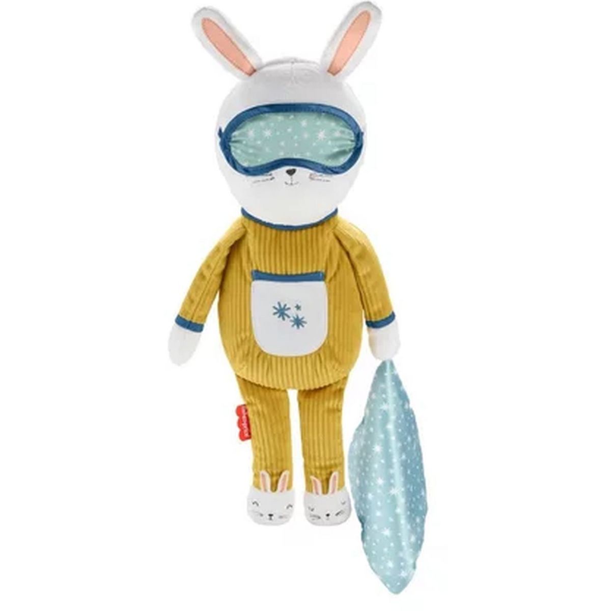 MATTEL Peluche Lapinou Compagnon dodo Fisher Price