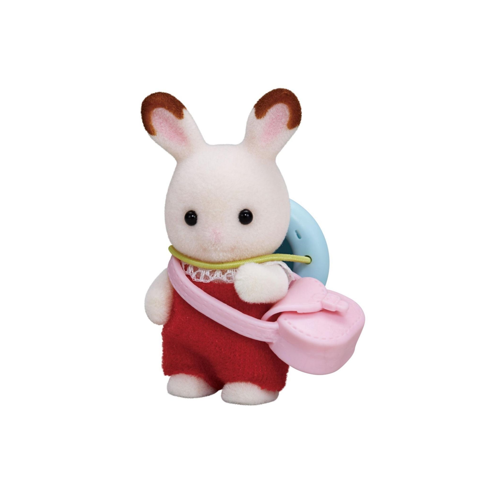 Voir la diapositive 4 : EPOCH D'ENFANCE Figurine Bébé lapin chocolat et accessoires Sylvanian Families