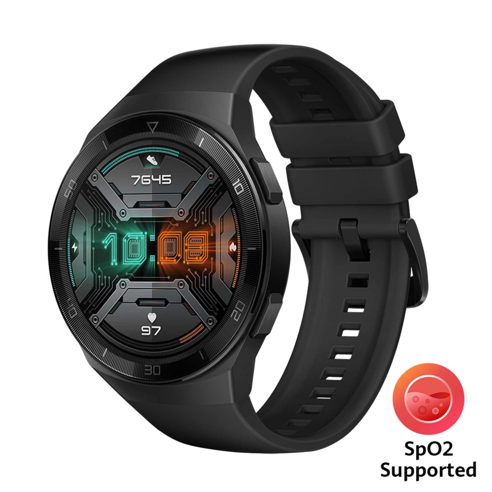 Voir la diapositive 16 : HUAWEI Montre connectée 46 mm - Watch GT 2e - Hector-B19S - Noir