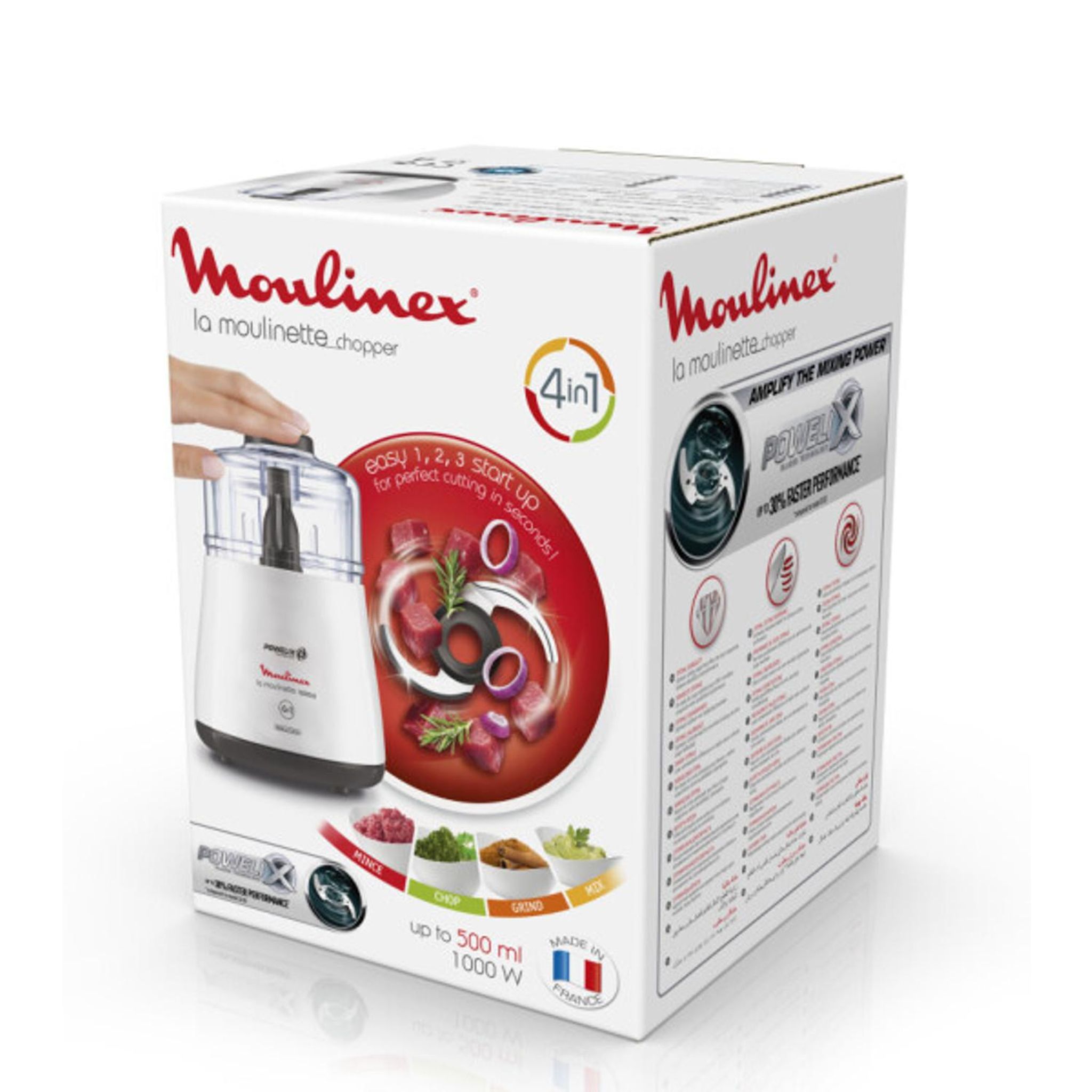 Voir la diapositive 7 : MOULINEX Hachoir La Moulinette DPA110 - Blanc