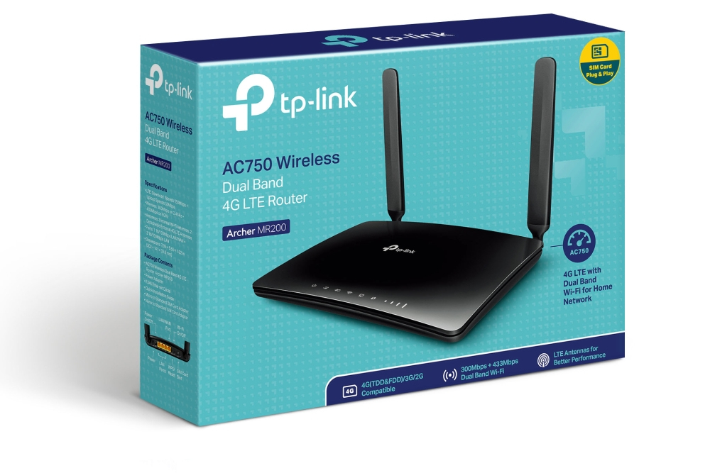 Voir la diapositive 9 : TP-LINK Routeur 4G MR 200 Noir