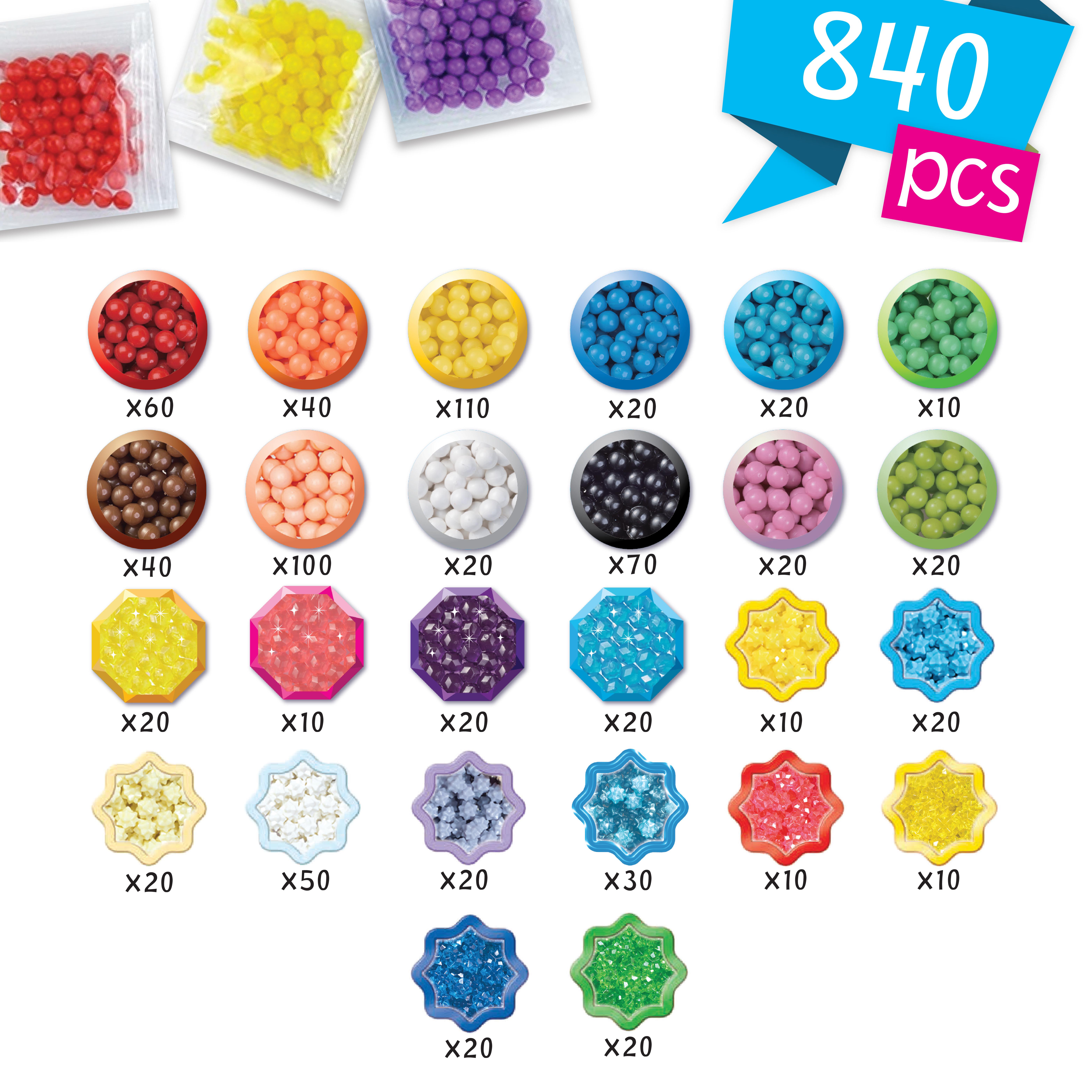 Voir la diapositive 4 : EPOCH D'ENFANCE Kit des Merveilleuses Aquabeads Princesses Disney