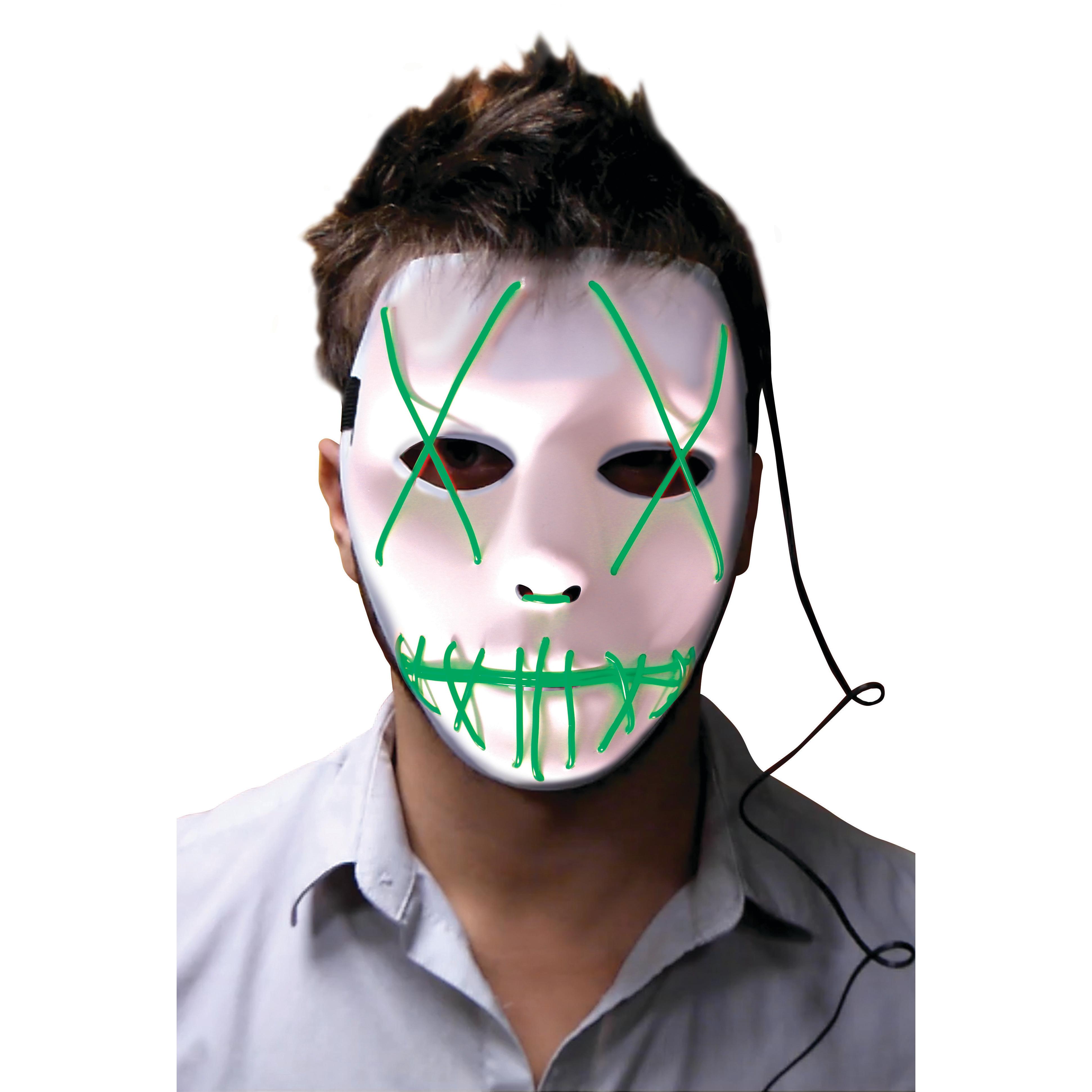 RUBIES Masque Mort Lumineux Vert