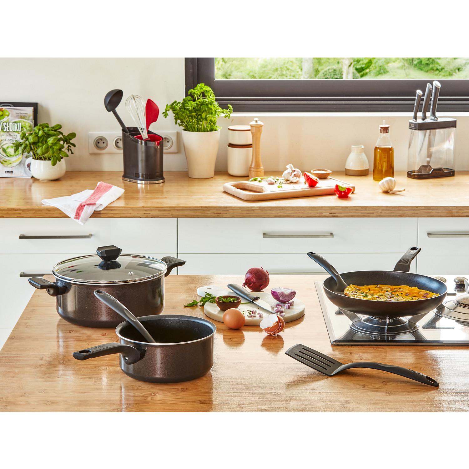 Voir la diapositive 2 : TEFAL Poêle 20 cm Easy Cook Clean tous feux dont induction