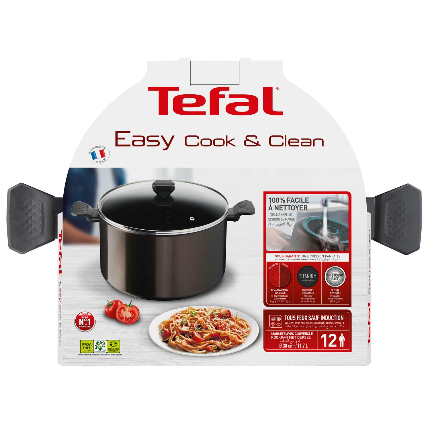 Voir la diapositive 4 : TEFAL Marmite 30 cm Easy Cook Clean tous feux dont induction