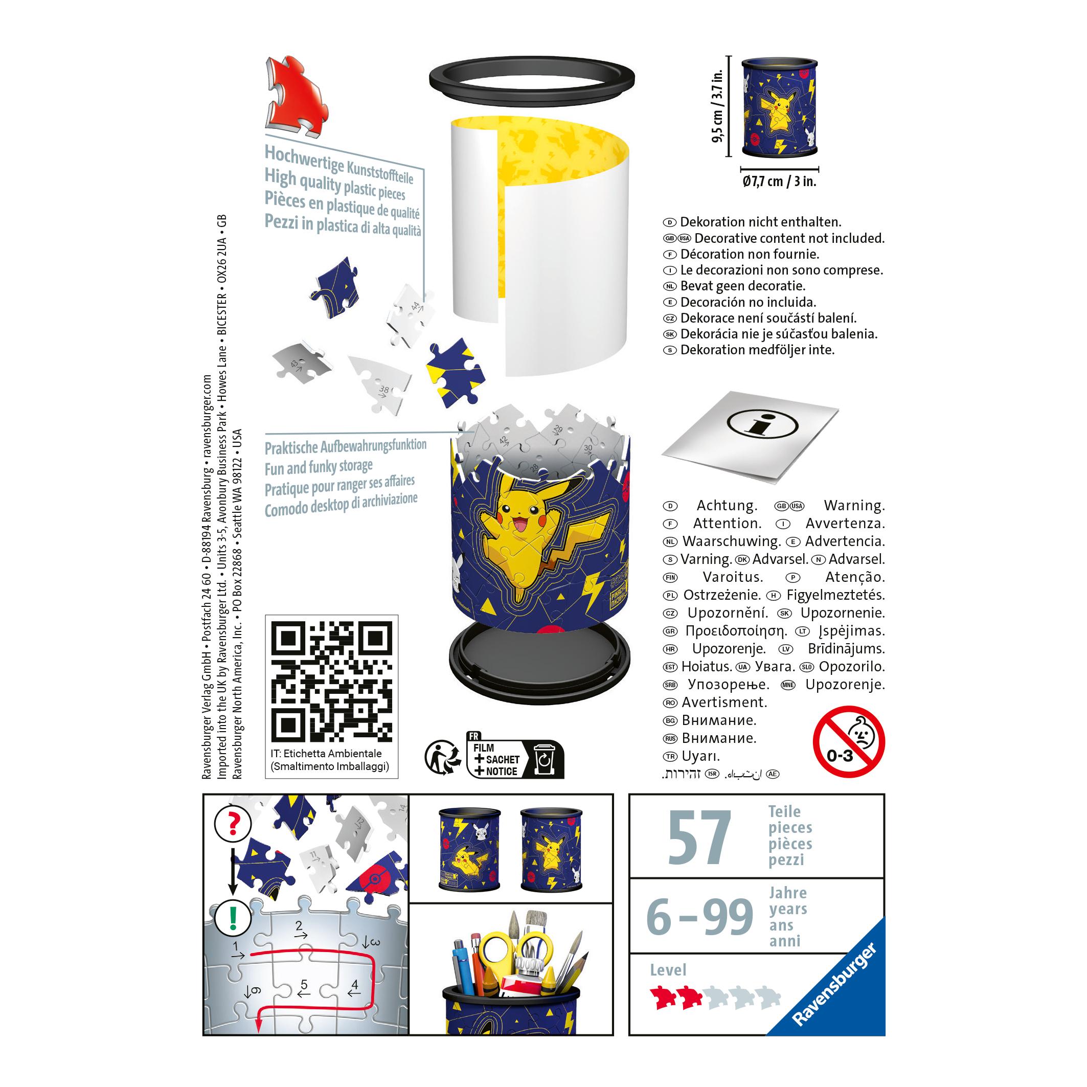 Voir la diapositive 4 : RAVENSBURGER Puzzle 3D Pot à crayons
