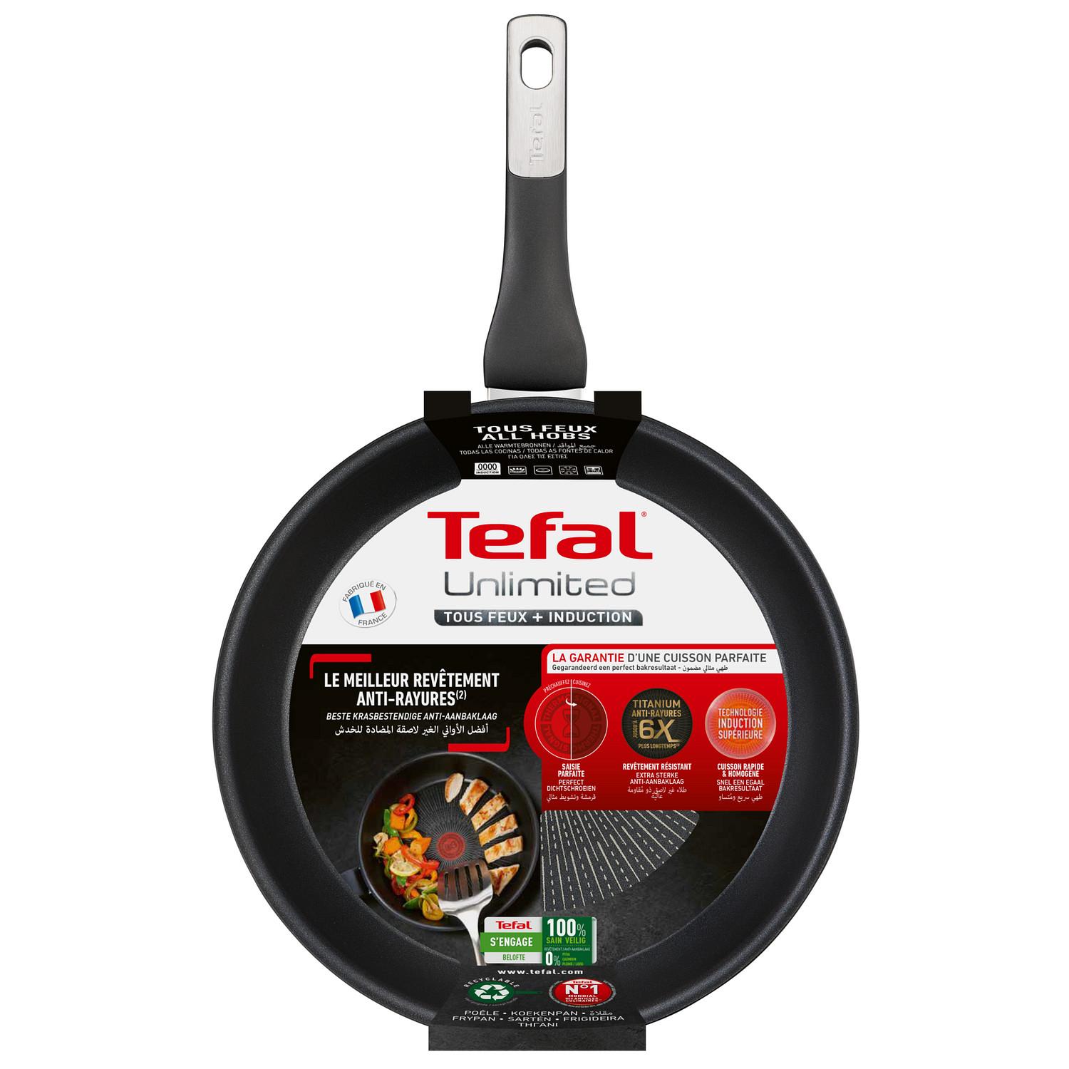 Voir la diapositive 4 : TEFAL Poêle 22 cm aluminium UNLIMITED tous feux dont induction