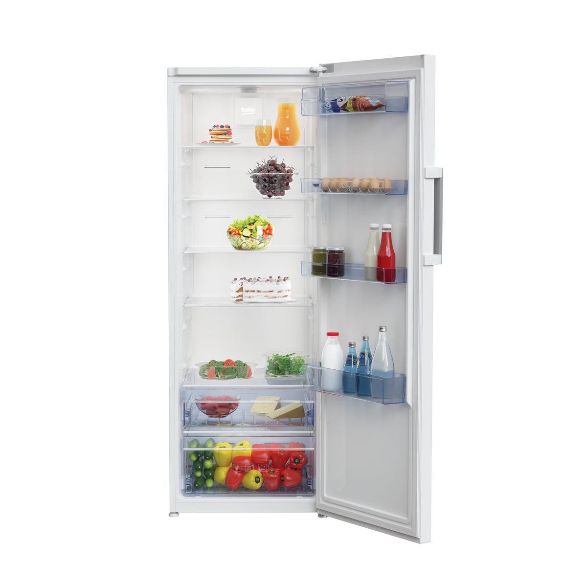 Voir la diapositive 2 : BEKO Réfrigérateur armoire RES44NWN, 381 L, Froid ventilé No Frost