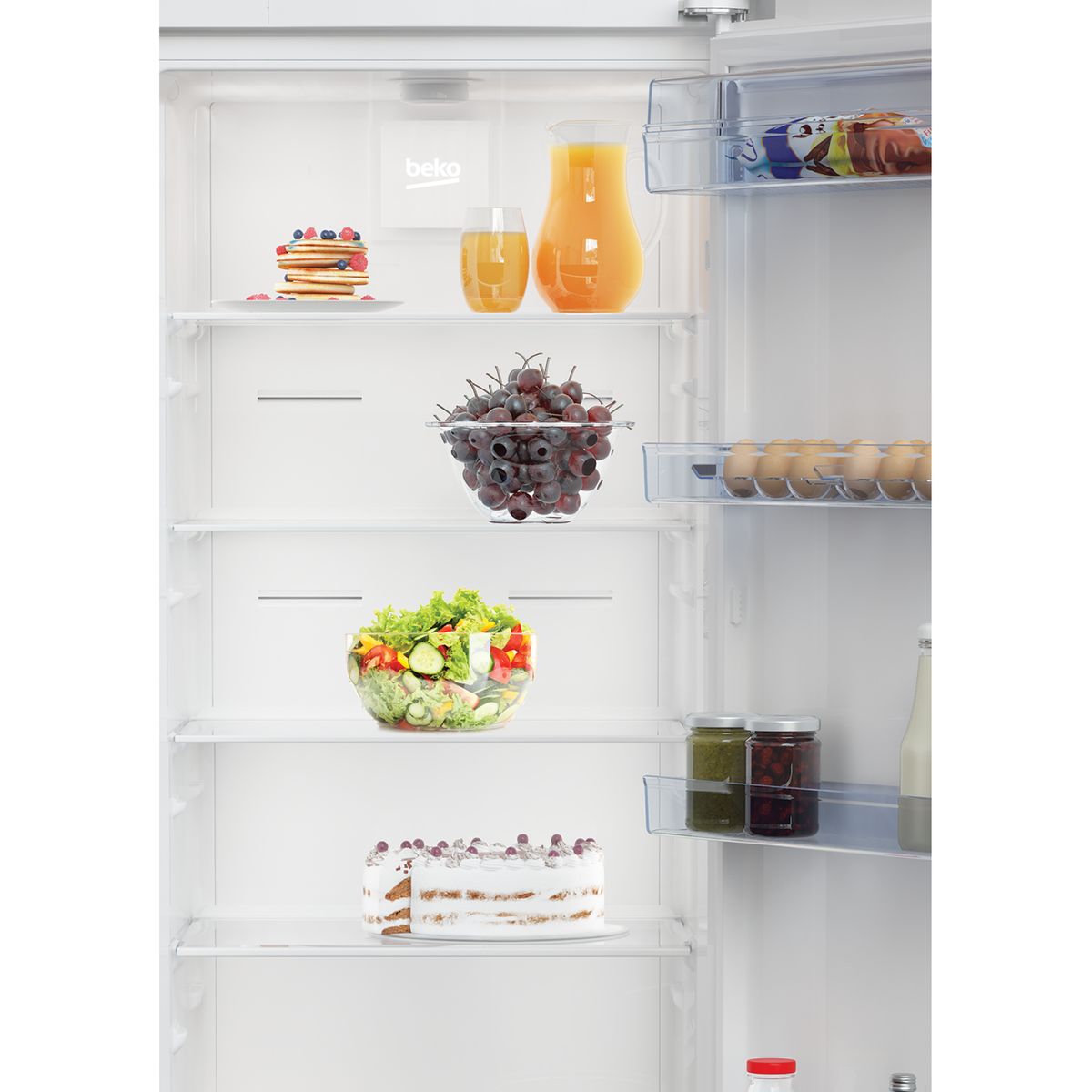 Voir la diapositive 3 : BEKO Réfrigérateur armoire RES44NWN, 381 L, Froid ventilé No Frost