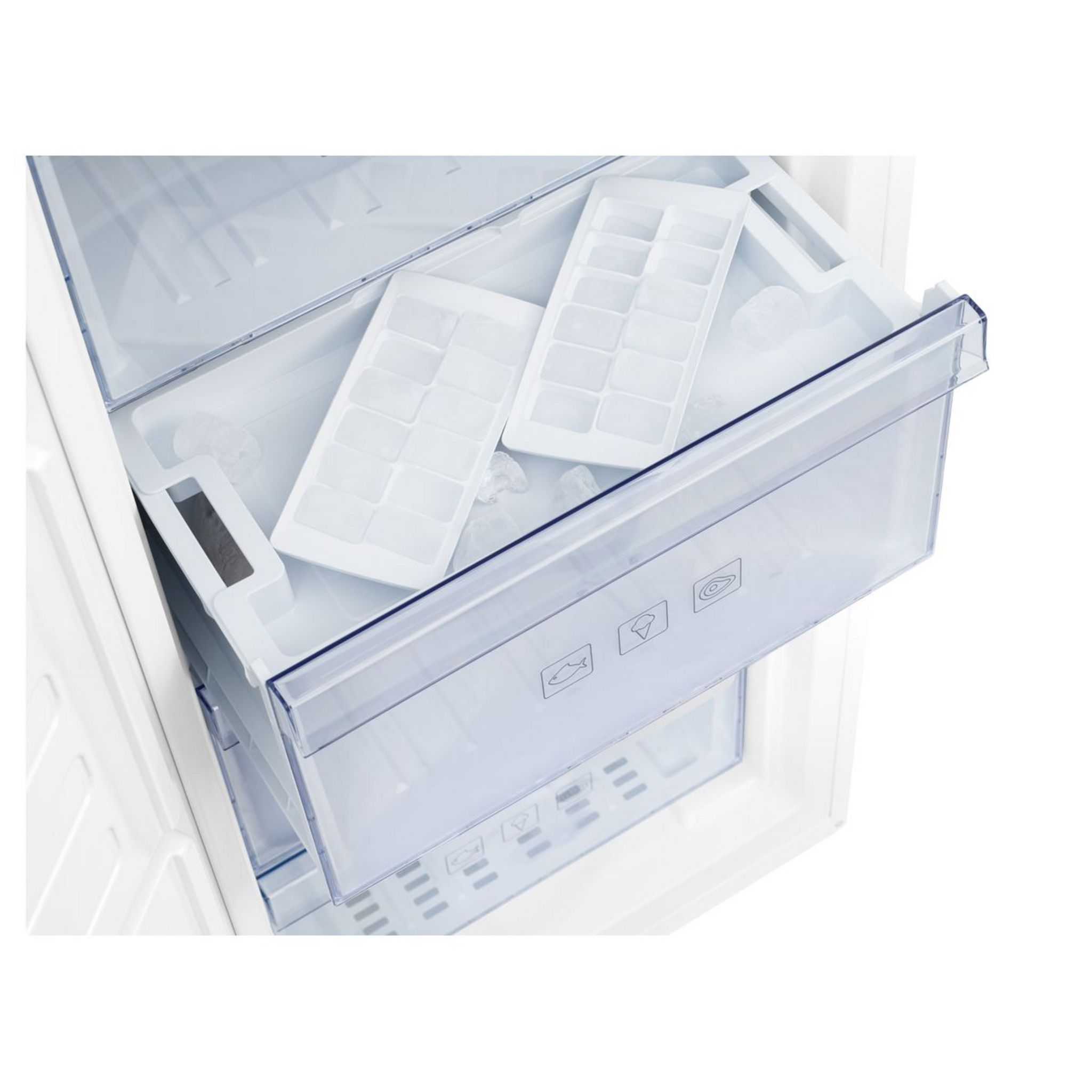 Voir la diapositive 4 : BEKO Congélateur armoire RFNE312K31WN, 282 L, Froid ventilé No Frost