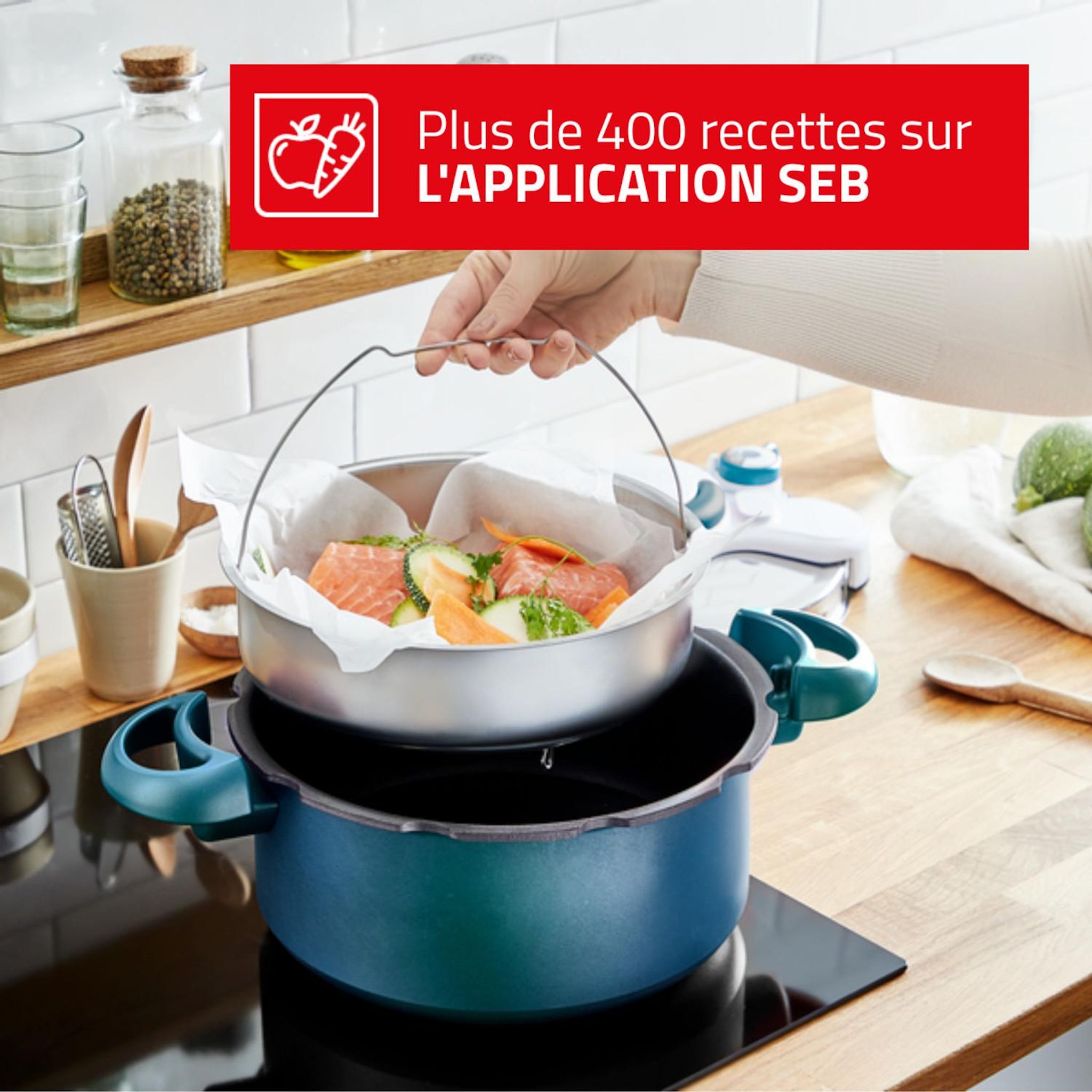 Voir la diapositive 5 : TEFAL Autocuiseur 5 L ClipsMinut' Tous feux dont induction